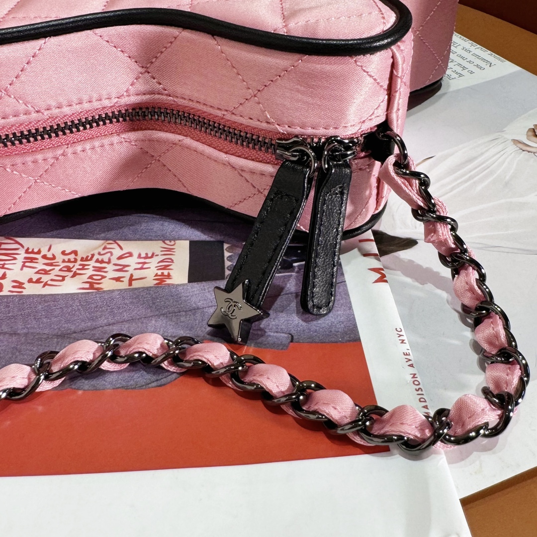 Bagsaaa Ch**el Star Handbag AS4579 Light Pink - 22.5 × 22.5 × 6 cm