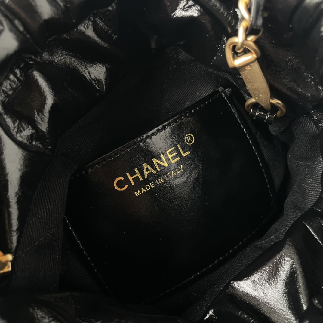 Bagsaaa Ch**el 22 Mini Handbag Black Bijoux Charms AS3980 - 20 × 19 × 6 cm
