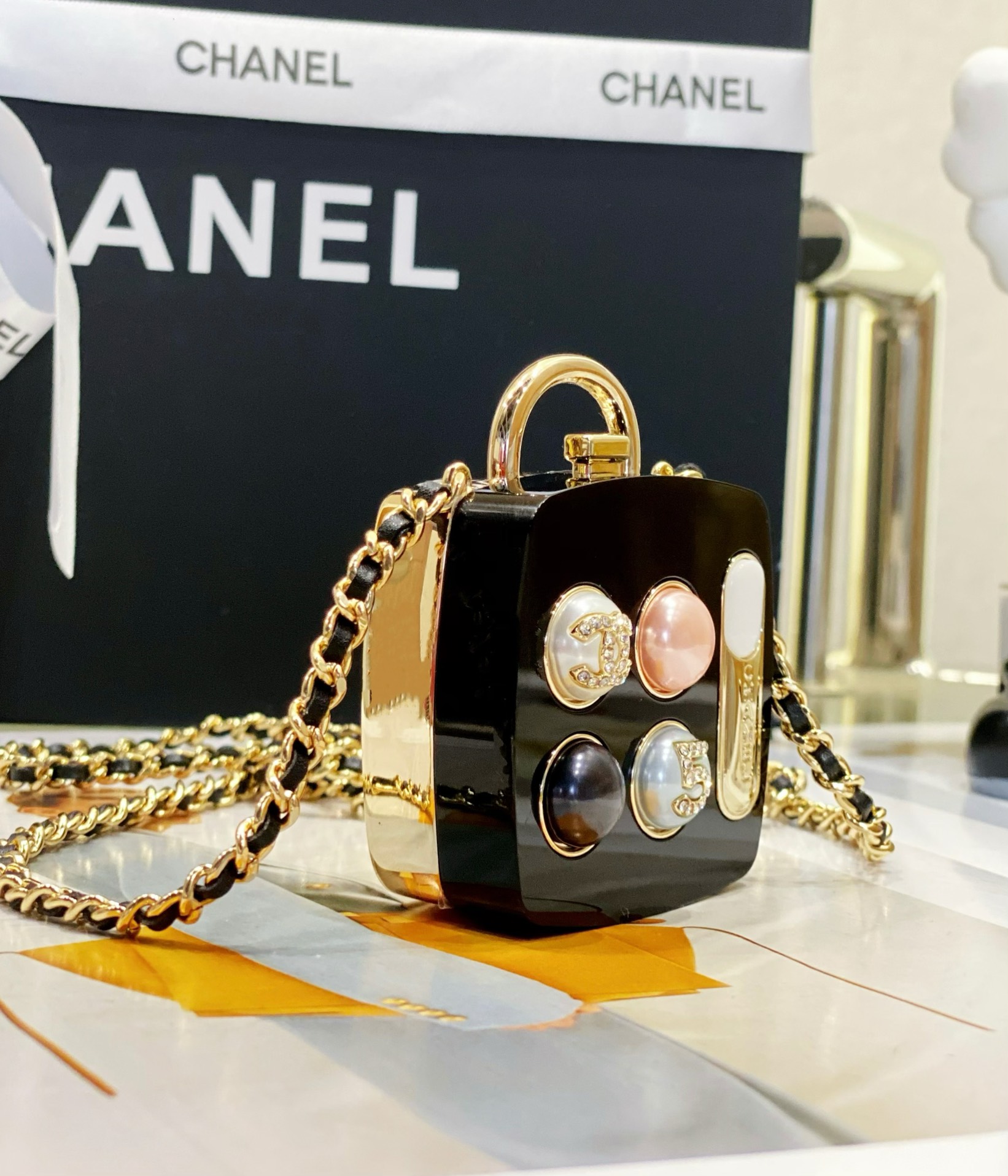 Bagsaaa Ch**el Long Pendant Necklace ABA744