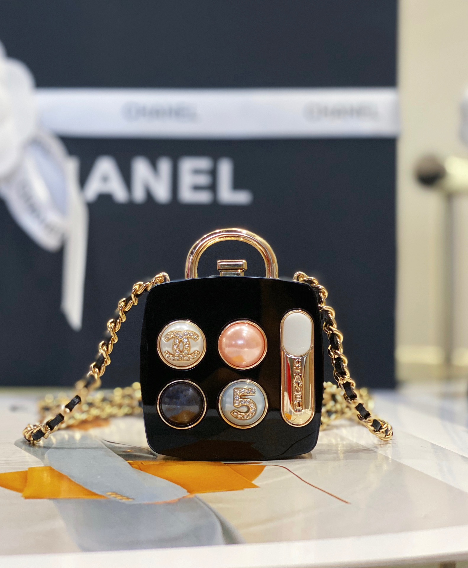 Bagsaaa Ch**el Long Pendant Necklace ABA744