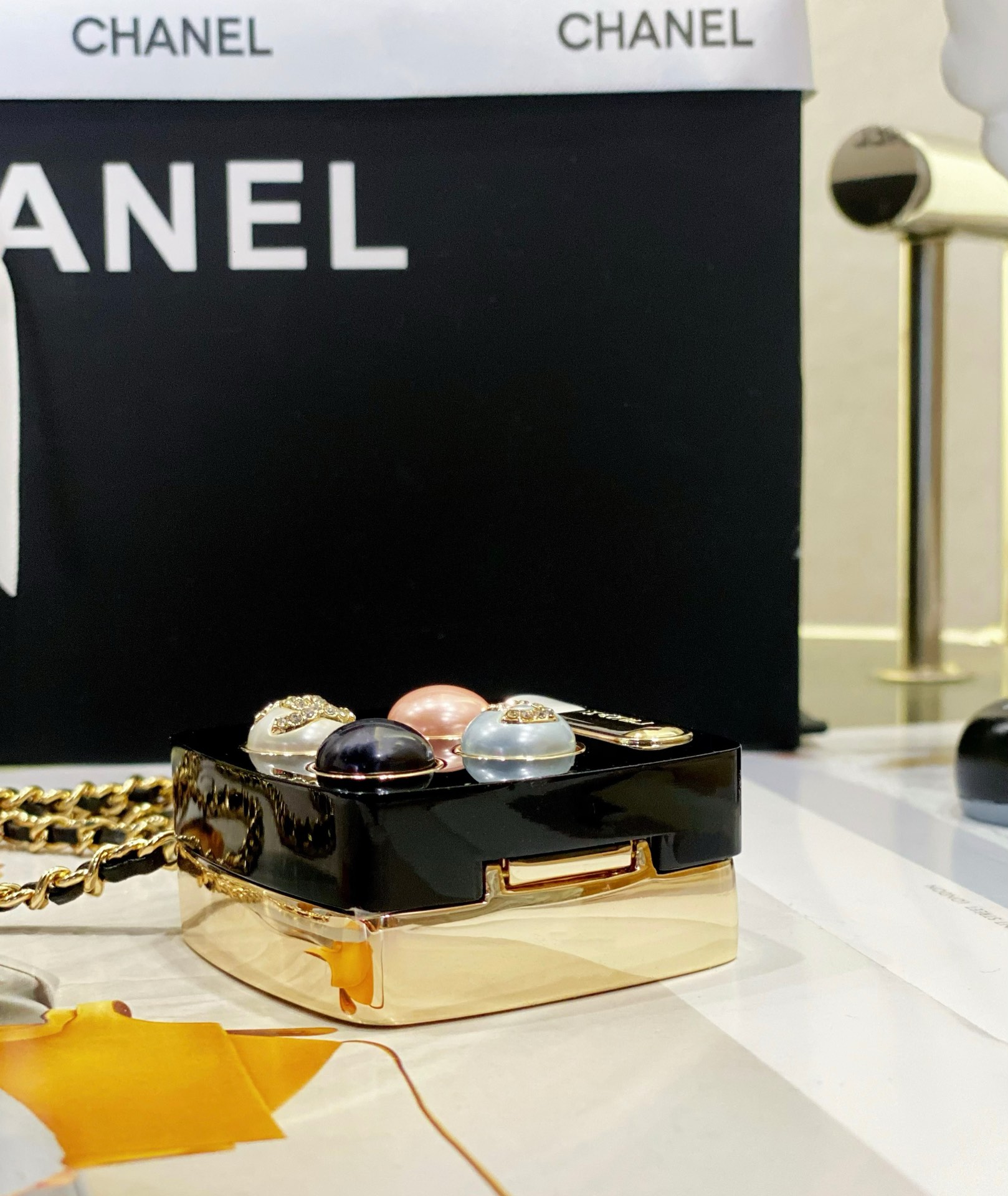 Bagsaaa Ch**el Long Pendant Necklace ABA744