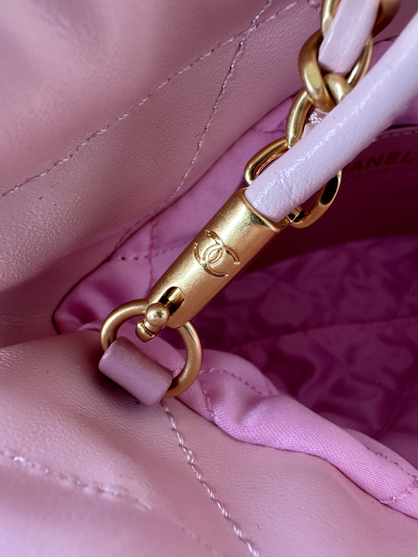 Bagsaaa Ch**el 22 Mini Handbag Light Pink & Light Purple AS3980 - 20 × 19 × 6 cm