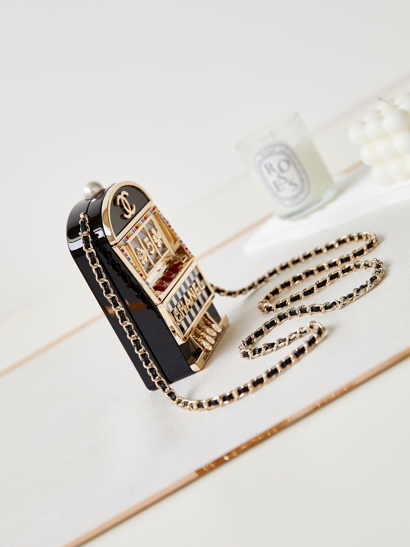 Bagsaaa Ch**el Slot Machine Minaudiere AS3715 - 16×9×4 cm