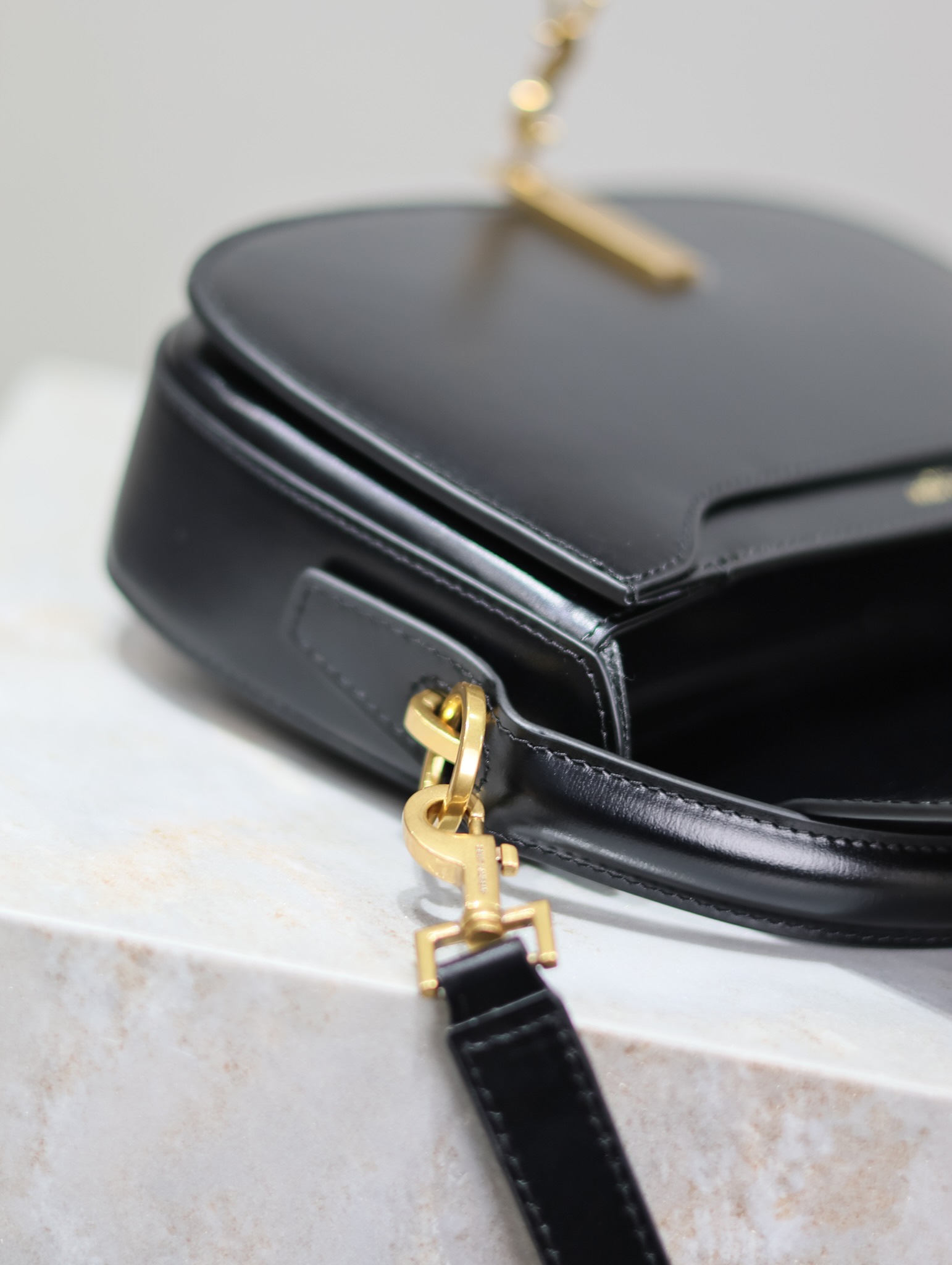 Bagsaaa Y51 Voltaire In Box Sa1nt Lau*nt 787671 Black - 24 X 15 X 5 CM
