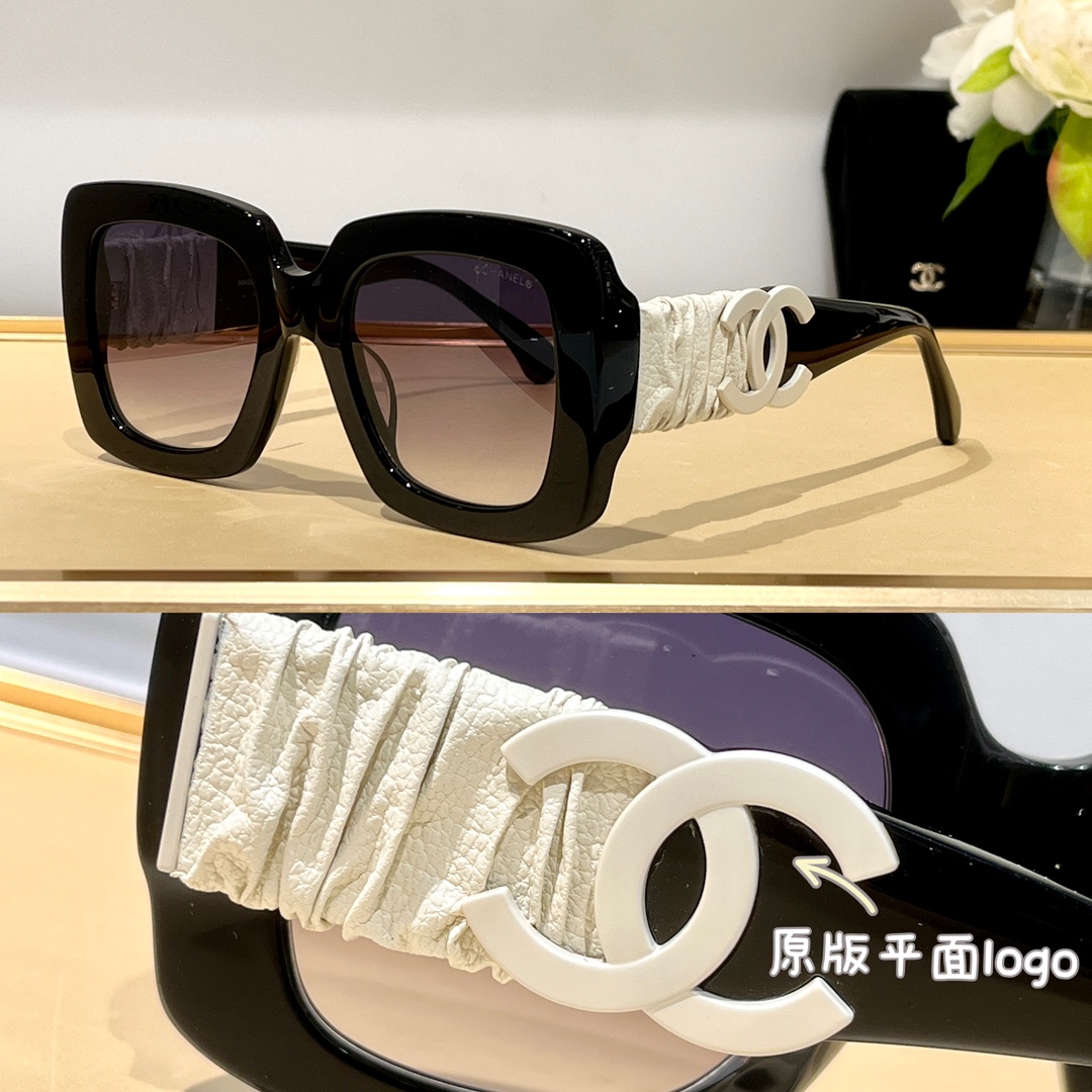 Bagsaaa Ch**el Square Sunglasses Calfskin A71481