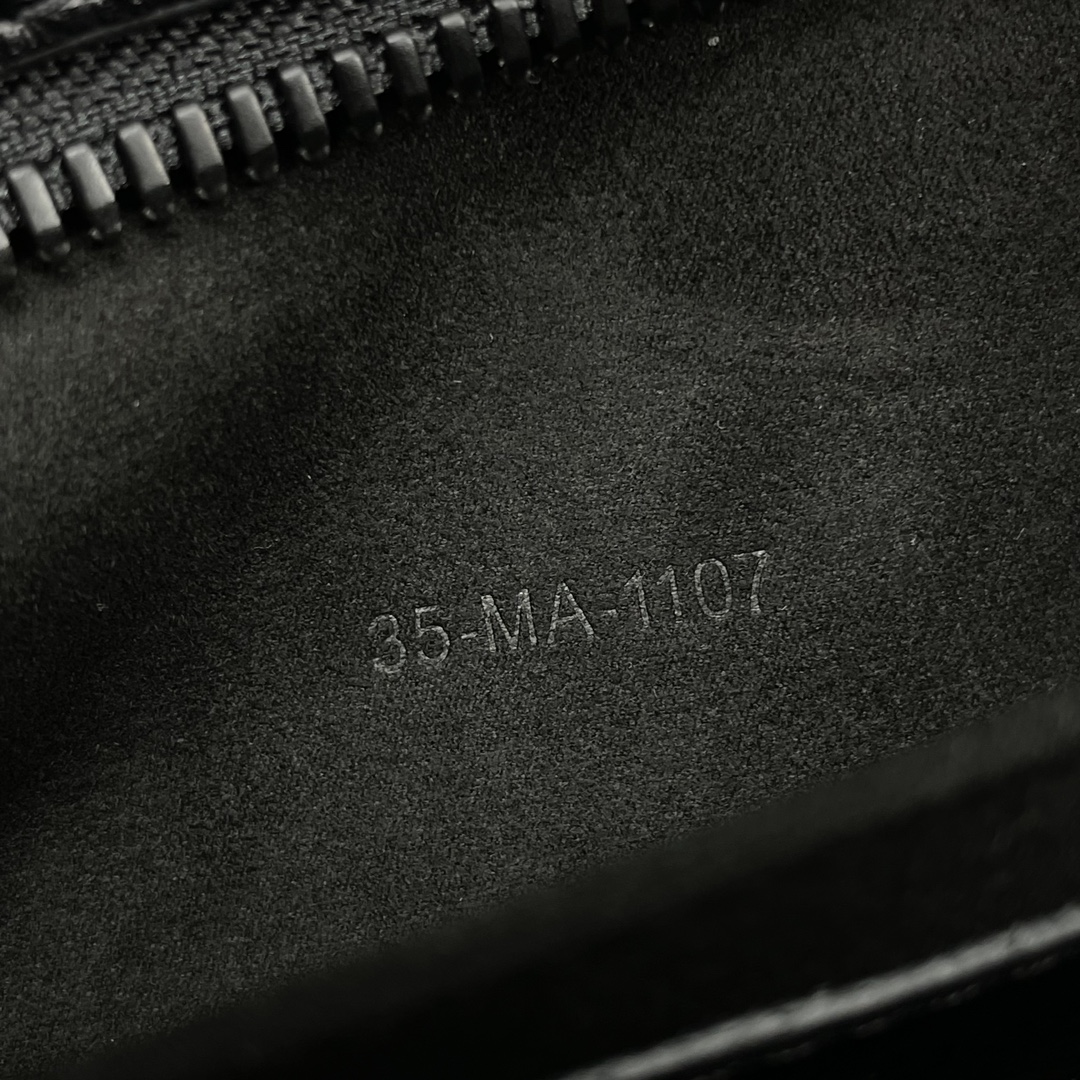 Bagsaaa D10r Small Lady D-Sire My ABCD10r Bag Black Macrocannage Crinkled Calfskin - 26 x 15 x 8 cm