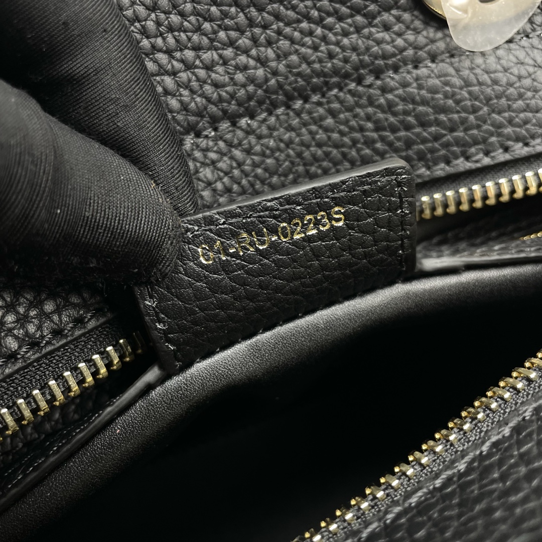Bagsaaa D10r Medium Lady D-Sire My ABCD10r Bag Black Bull Leather - 30 x 20 x 13 cm
