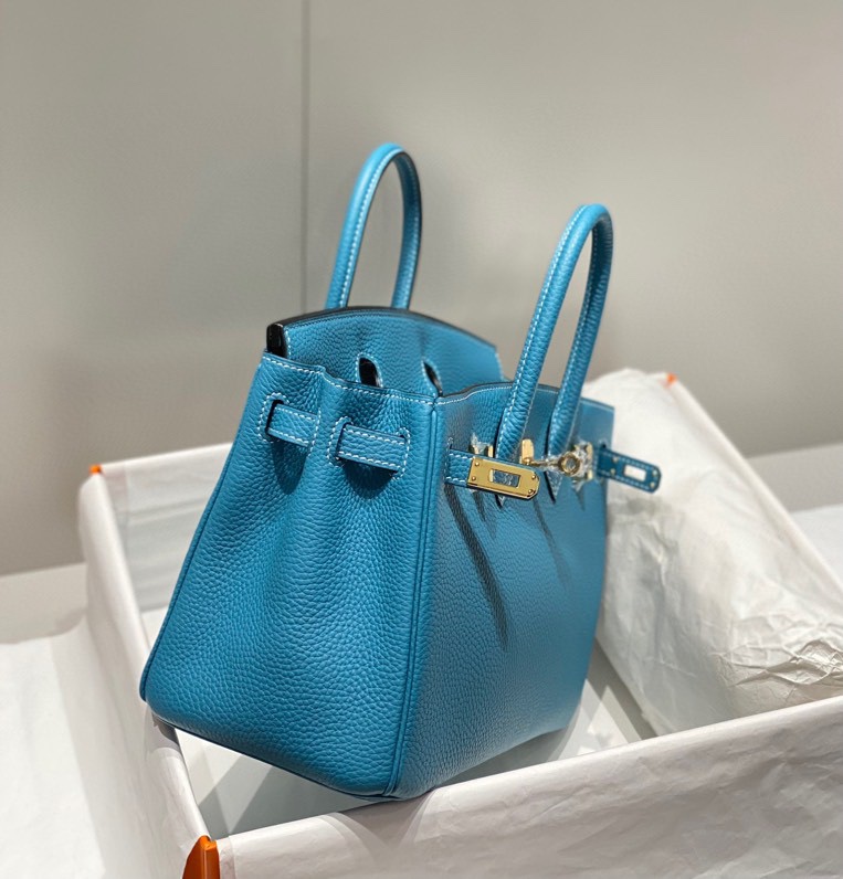 Bagsaaa H**me5 Birkin Bag Blue Togo - 25cm