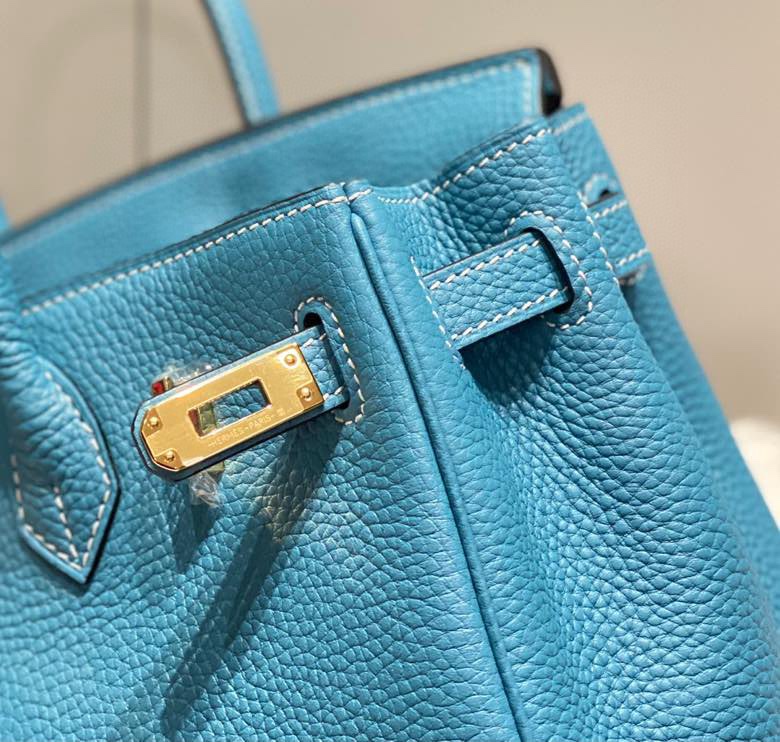 Bagsaaa H**me5 Birkin Bag Blue Togo - 25cm
