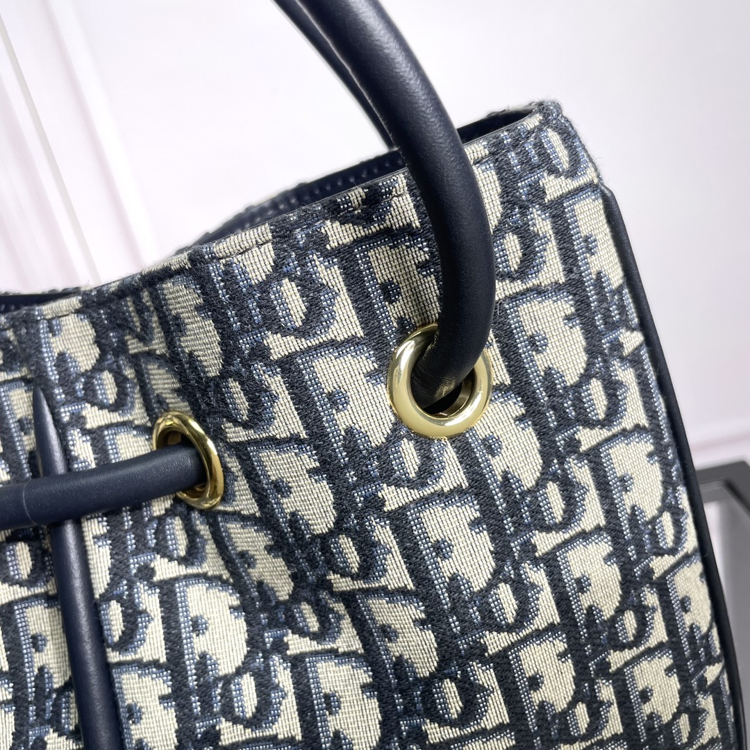 Bagsaaa Medium D10r Nolita Bag Blue D10r Oblique Jacquard - 27 x 25 x 5 cm