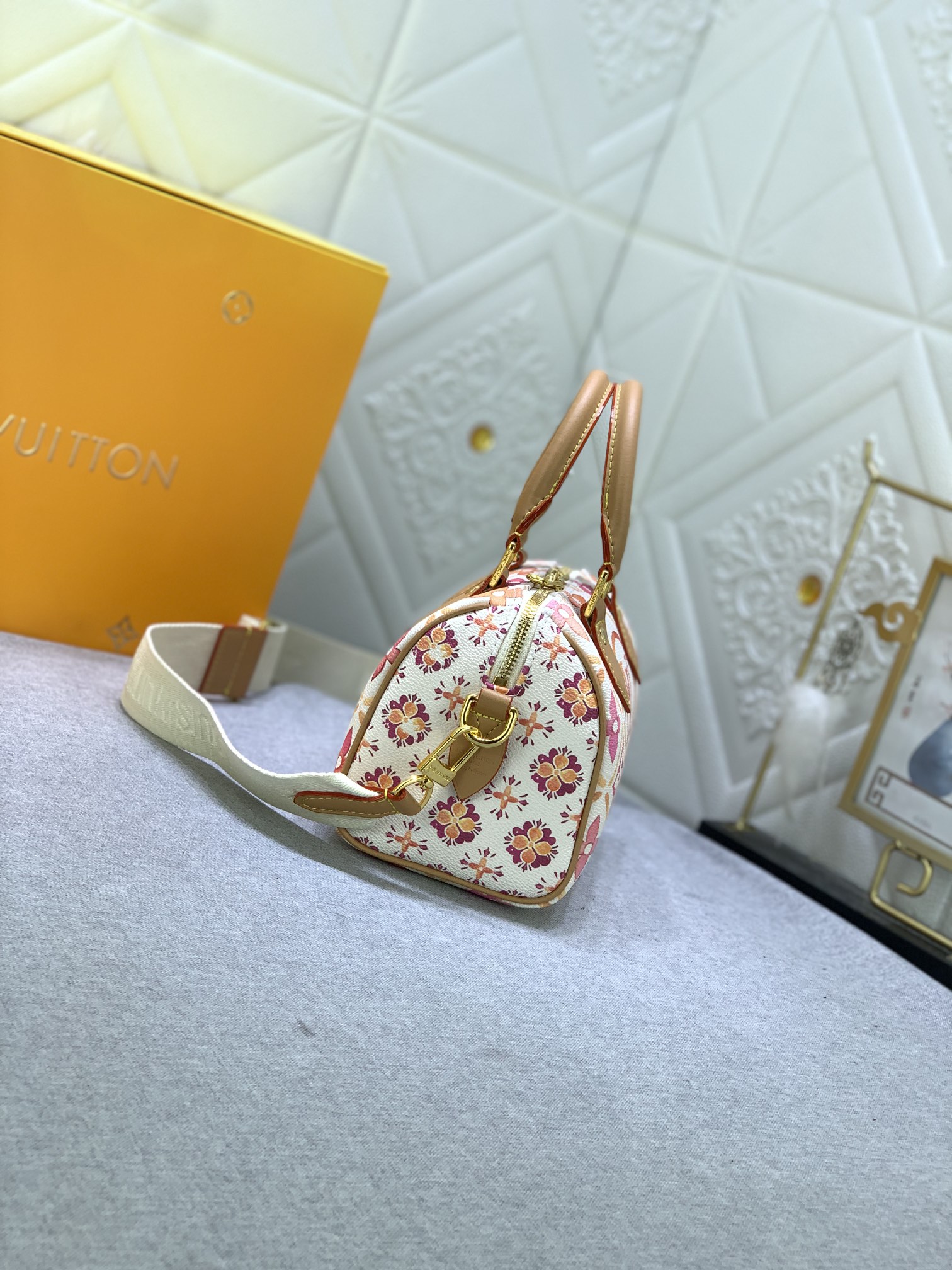 Bagsaaa L0vis Vvtt0n M11209 Speedy Bandoulière 20 Bag Coral - 20.5 x 13.5 x 12 cm