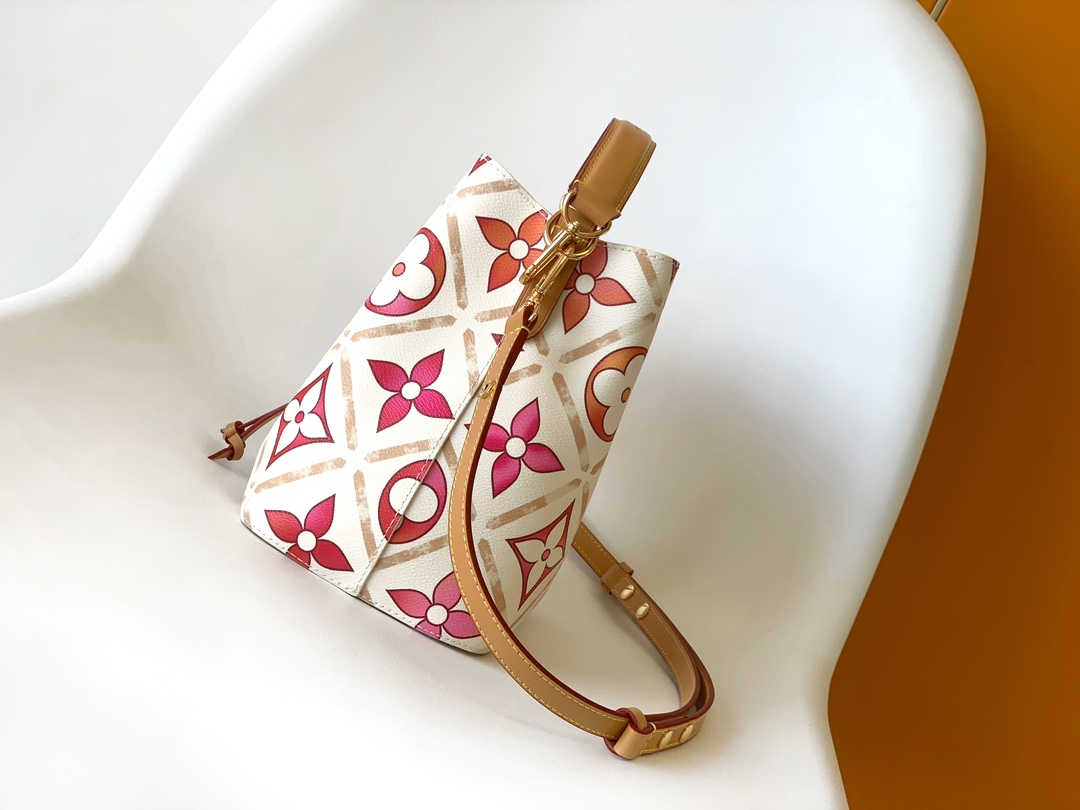 Bagsaaa L0vis Vvtt0n M25315 NéoNoé BB Bucket Bag Coral - 20 x 20 x 13 cm
