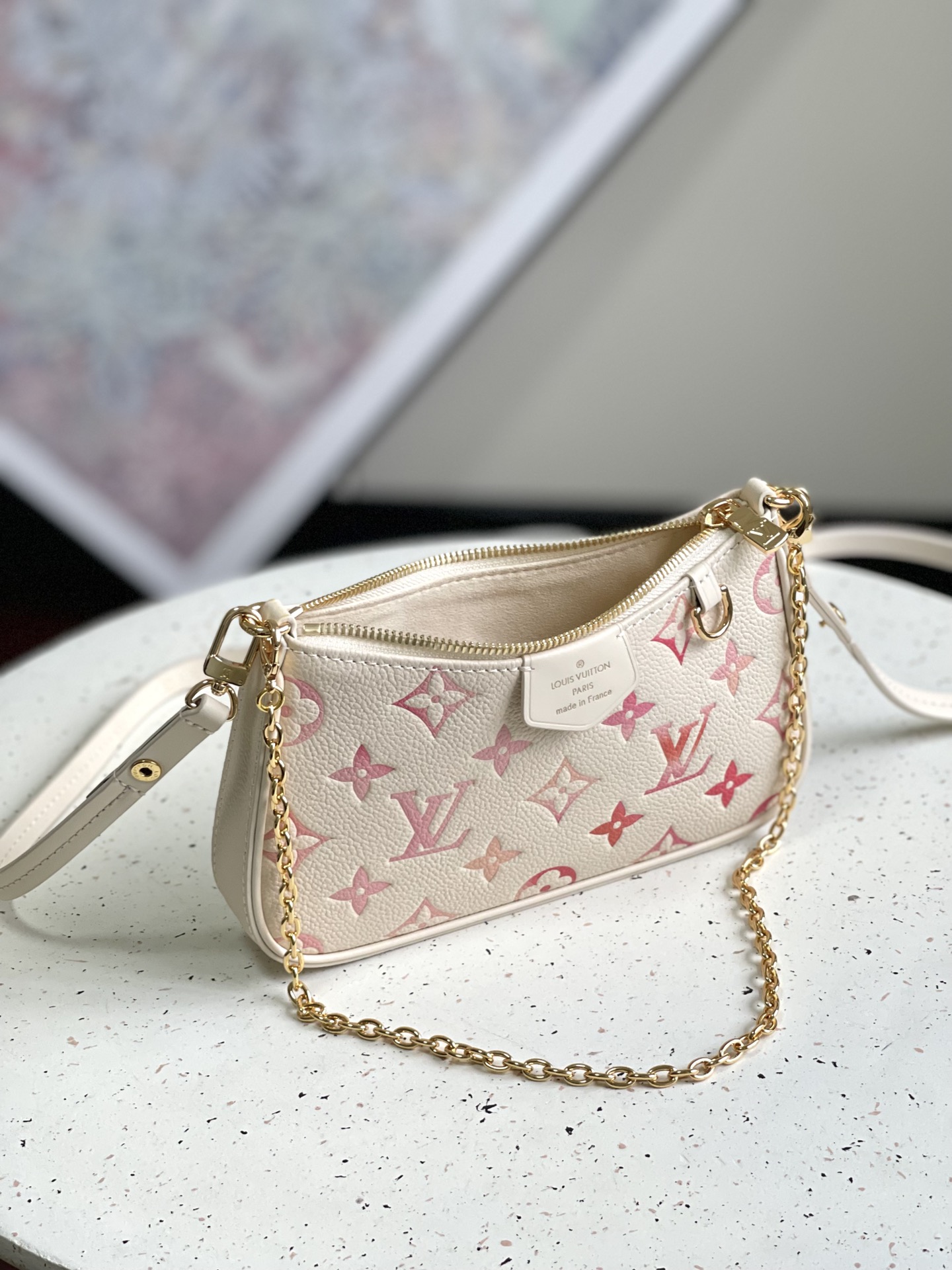 Bagsaaa L0vis Vvtt0n M83448 Easy Pouch On Strap Sunrise Aquarelle - 19 x 11.5 x 3 cm