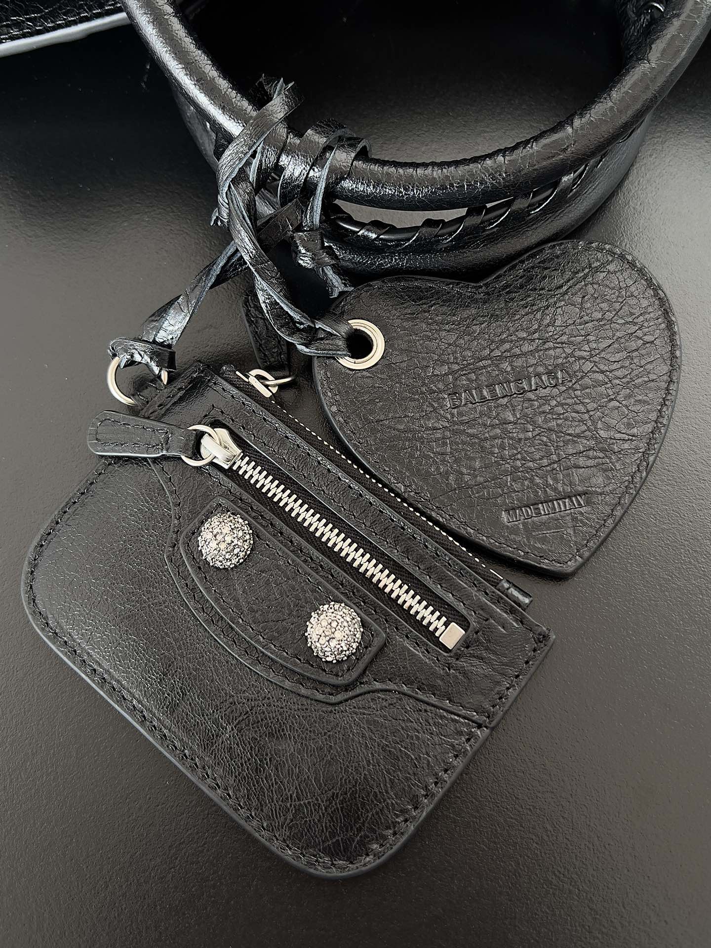Bagsaaa Ba1en*iaga Neo Cagole City Handbag In Black Arena Lambskin - 39*17*24cm
