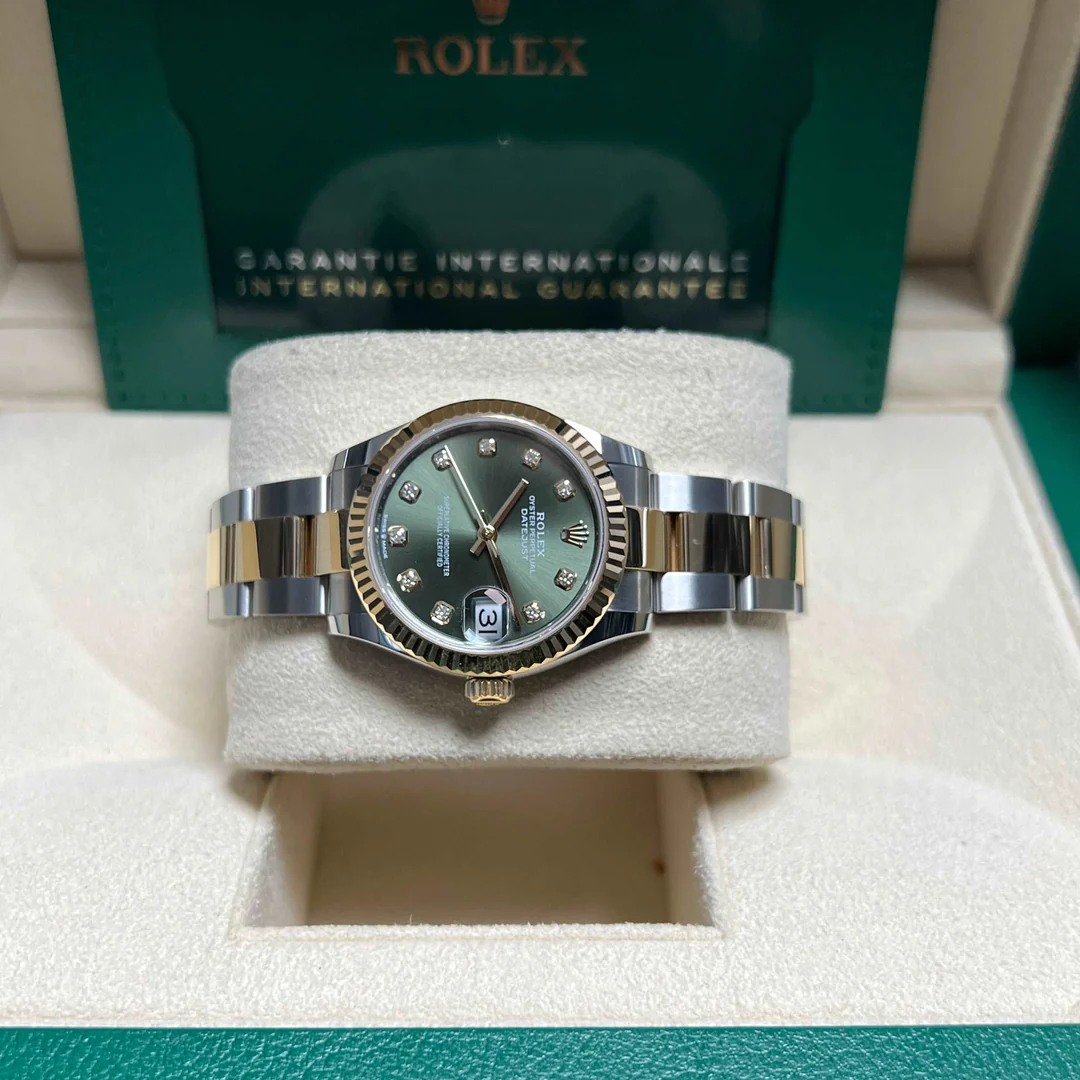 Bagsaaa R01ex Datejust 31mm Olive Green Watch