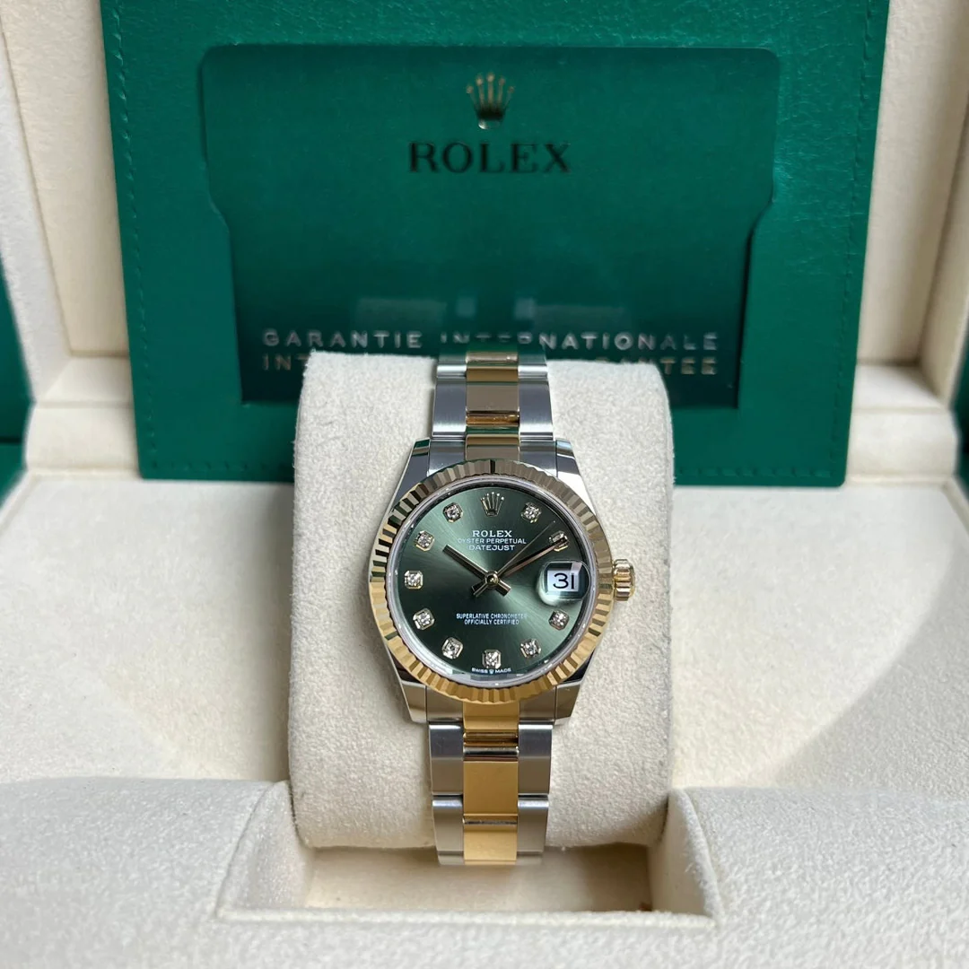 Bagsaaa R01ex Datejust 31mm Olive Green Watch