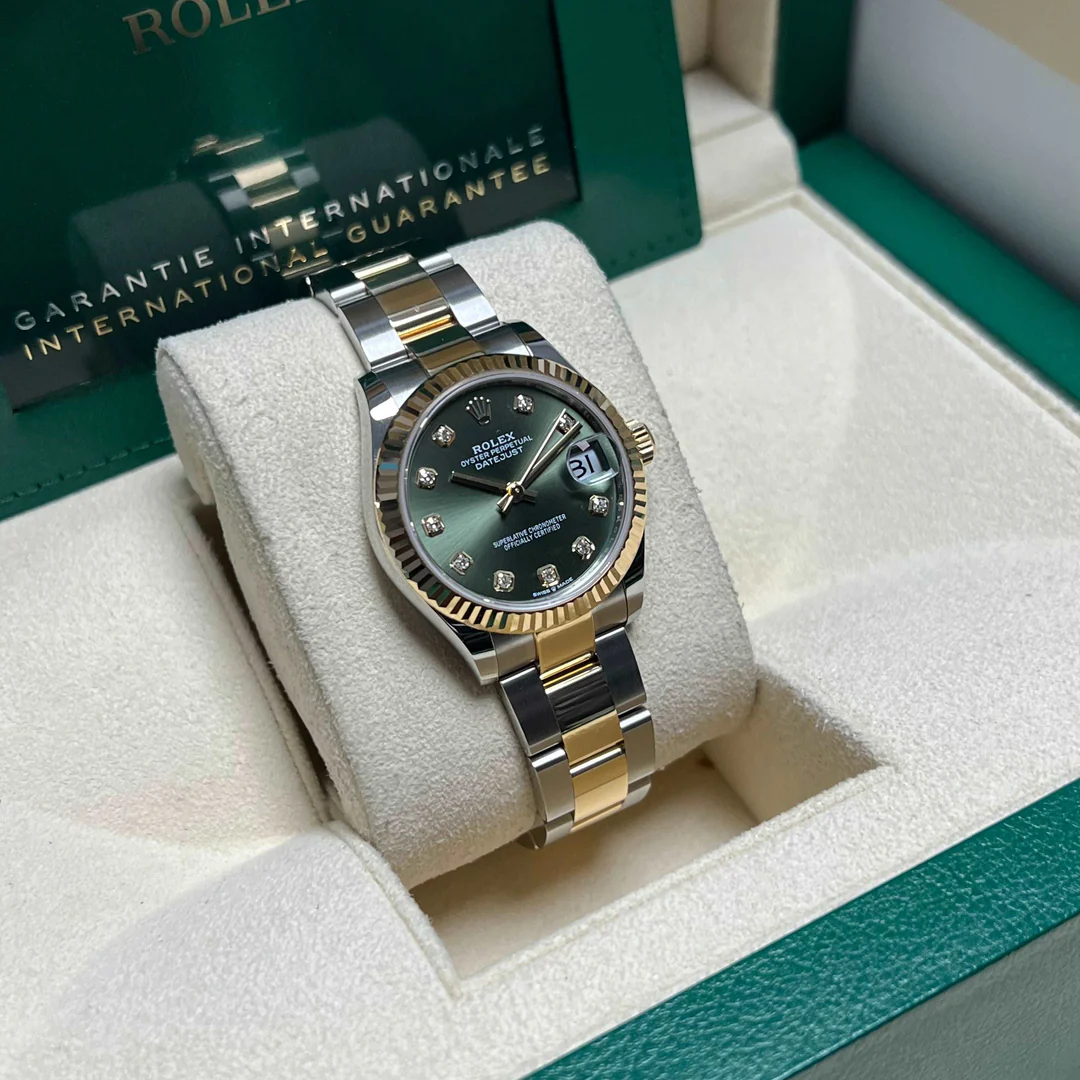 Bagsaaa R01ex Datejust 31mm Olive Green Watch
