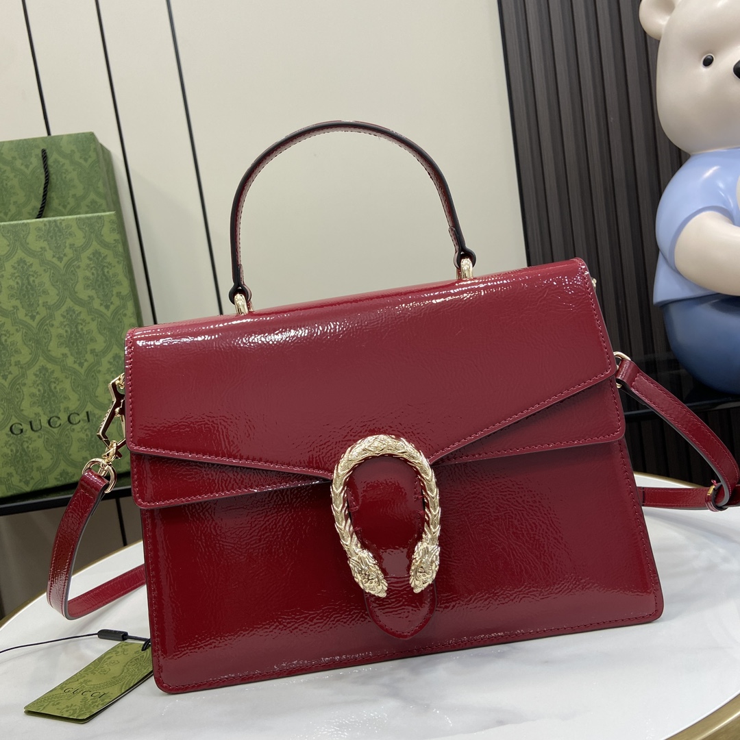 Bagsaaa Gvc*1 Dionysus Medium Top Handle Bag 795007 Red - 29 x 20 x 10.5cm