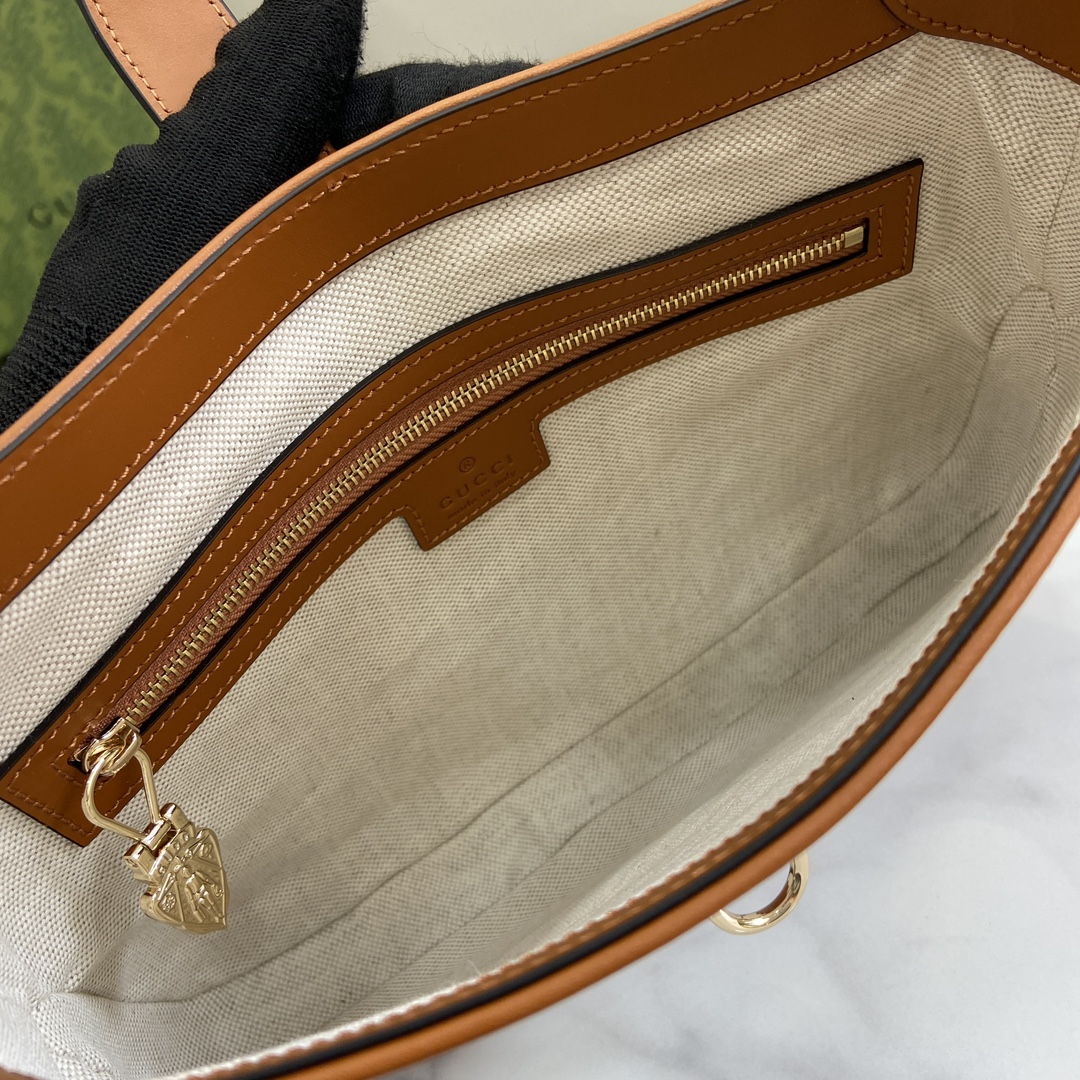 Bagsaaa Gvc*1 Jackie Small Shoulder Bag 782849 White Canvas - 27.5x19x4 cm