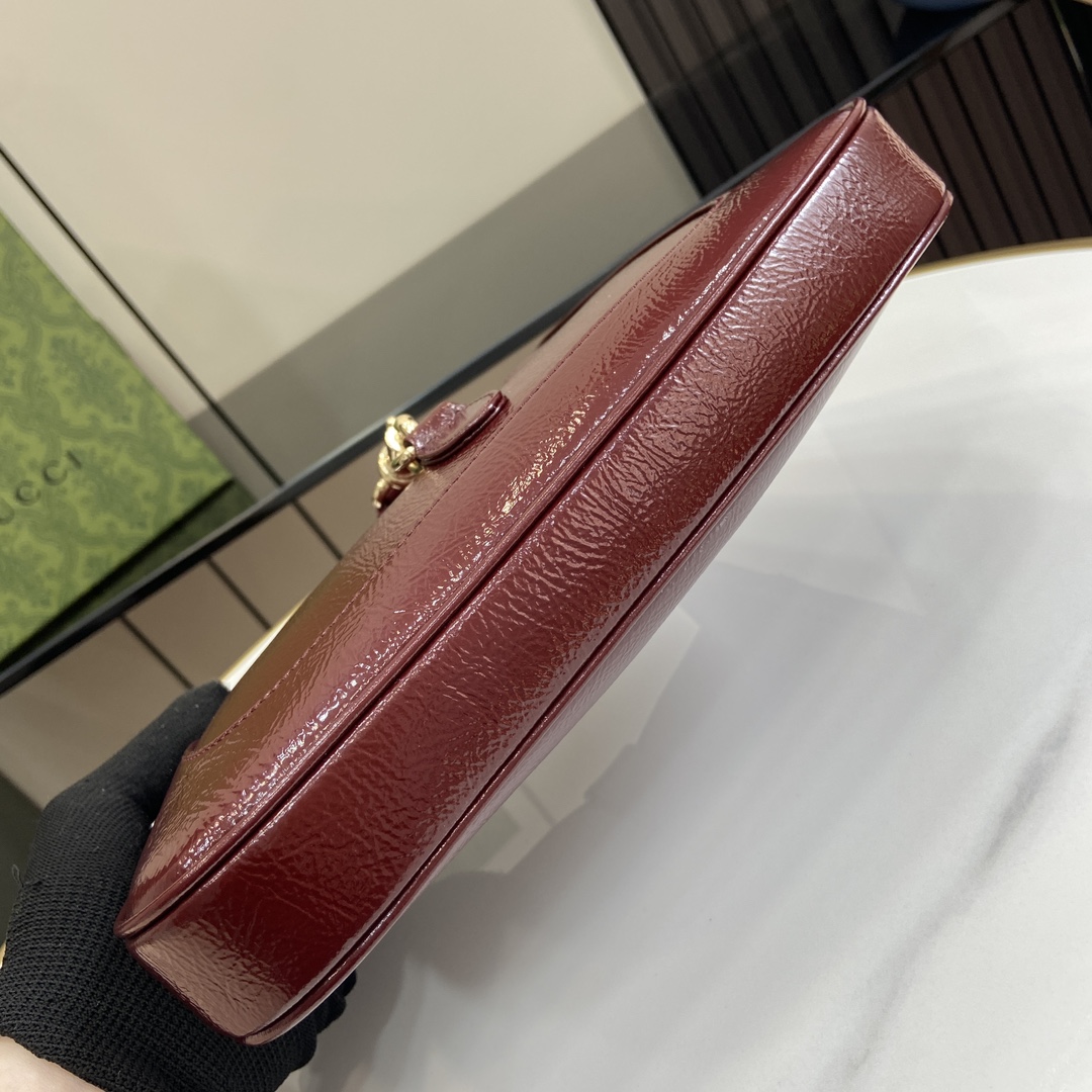 Bagsaaa Gvc*1 Jackie Small Shoulder Bag 782849 Red Patent - 27.5x19x4 cm