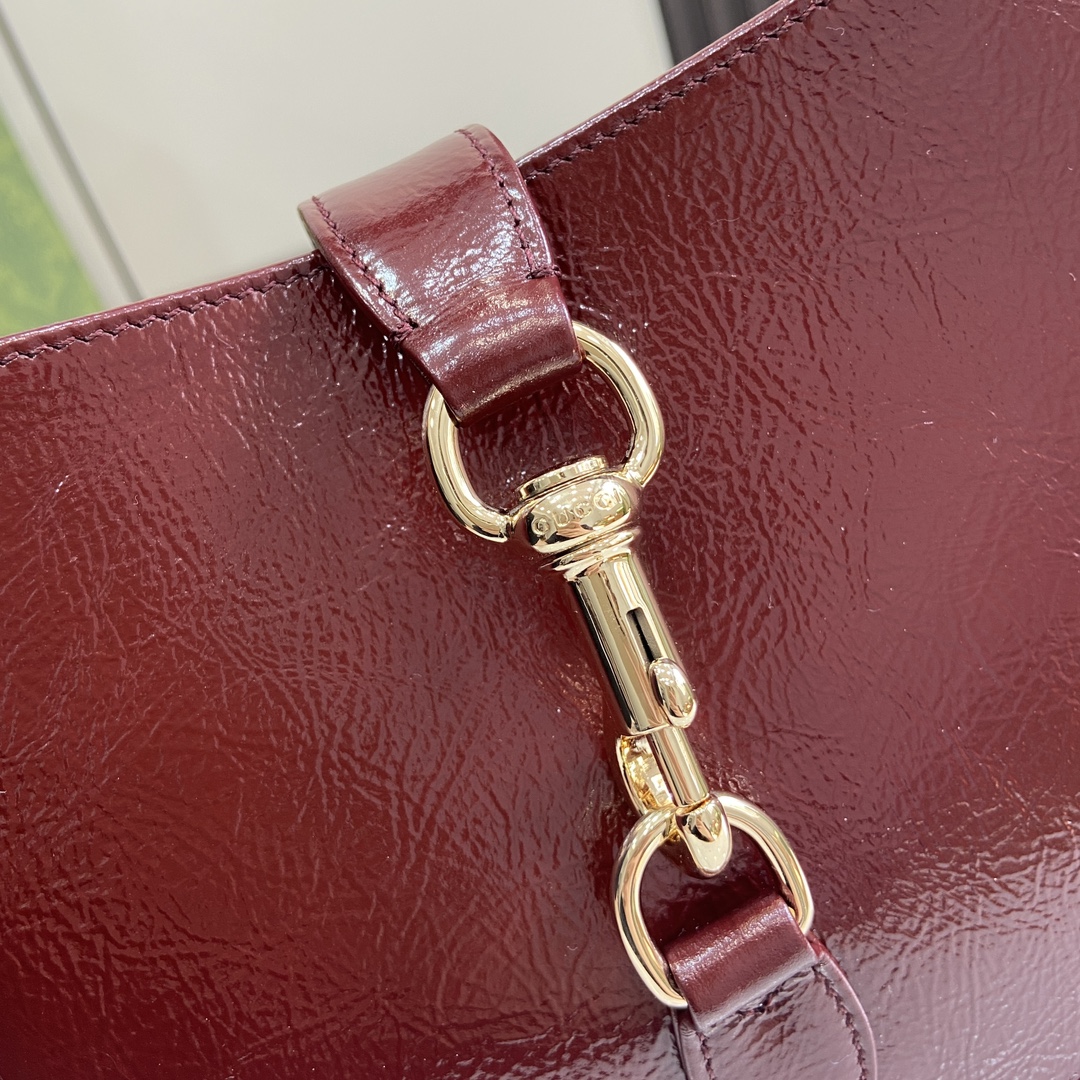 Bagsaaa Gvc*1 Jackie Small Shoulder Bag 782849 Red Patent - 27.5x19x4 cm