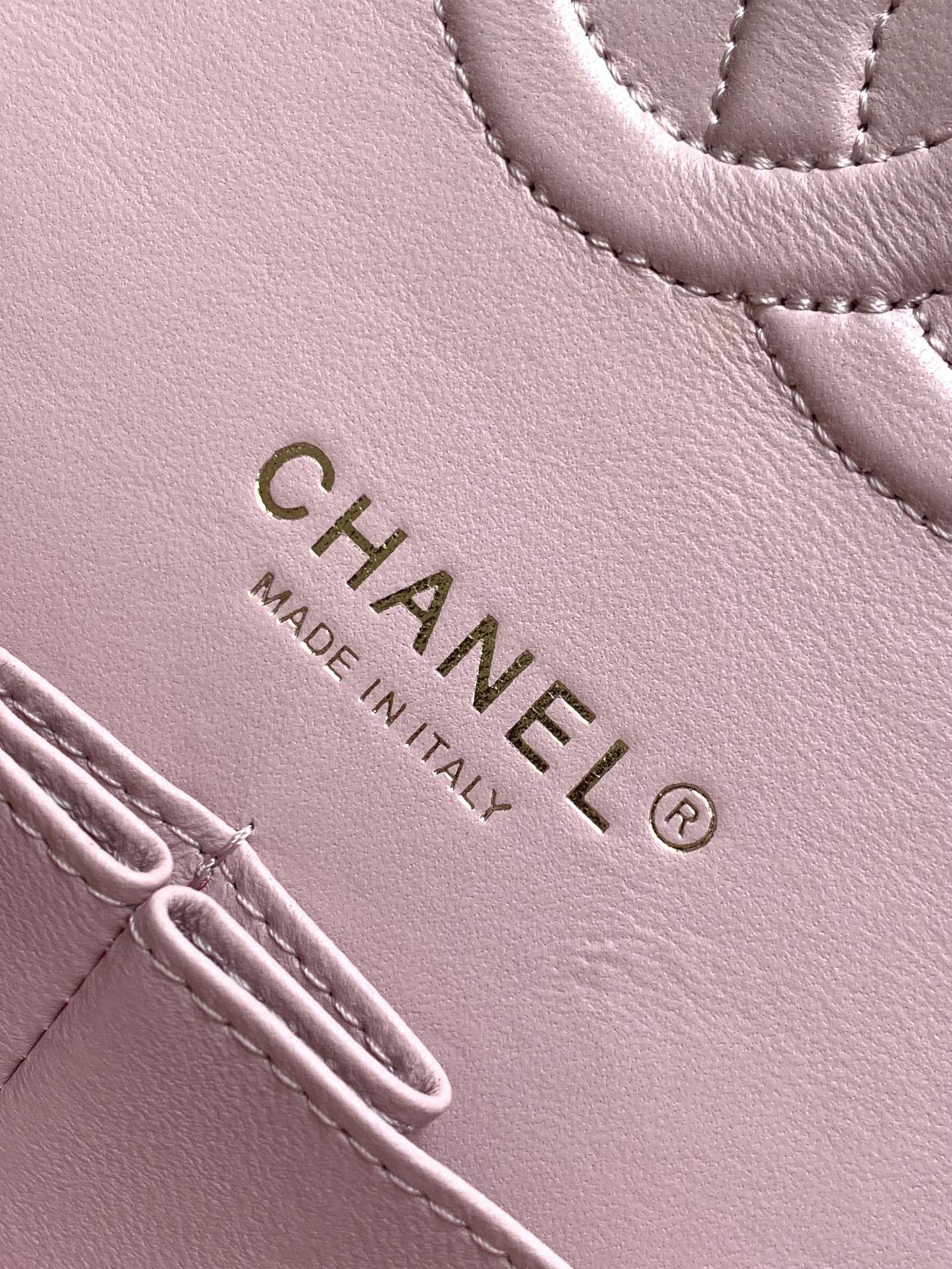 Bagsaaa Ch**el Classic Handbag A01112 Ombre Purple & Pink - 15.5 × 25.5 × 6.5 cm