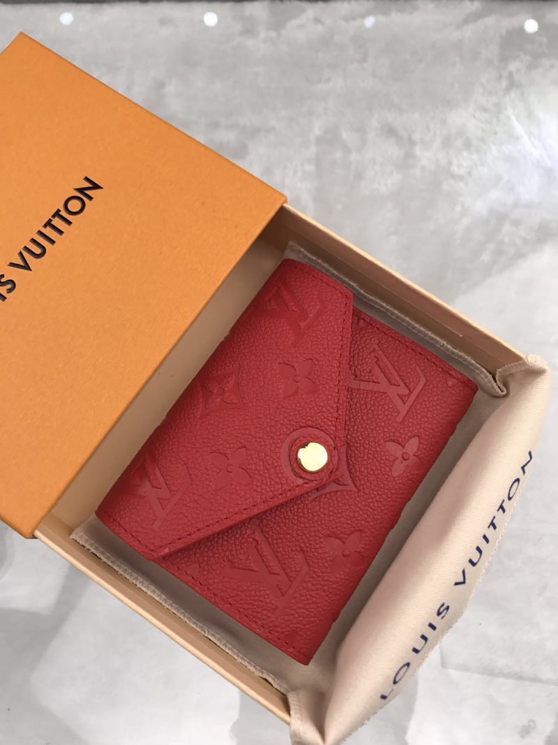 Bagsaaa L0vis Vvtt0n Victorine Wallet M64061 Red - 12.0 x 9.5 x 1.5 cm