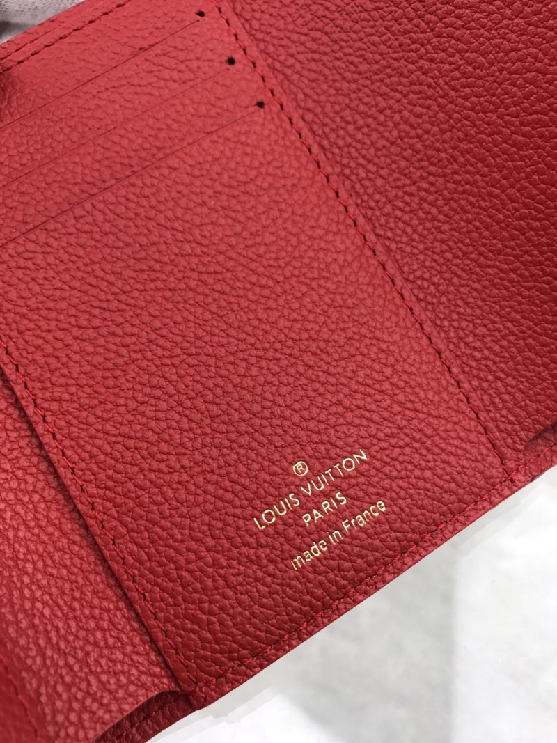 Bagsaaa L0vis Vvtt0n Victorine Wallet M64061 Red - 12.0 x 9.5 x 1.5 cm
