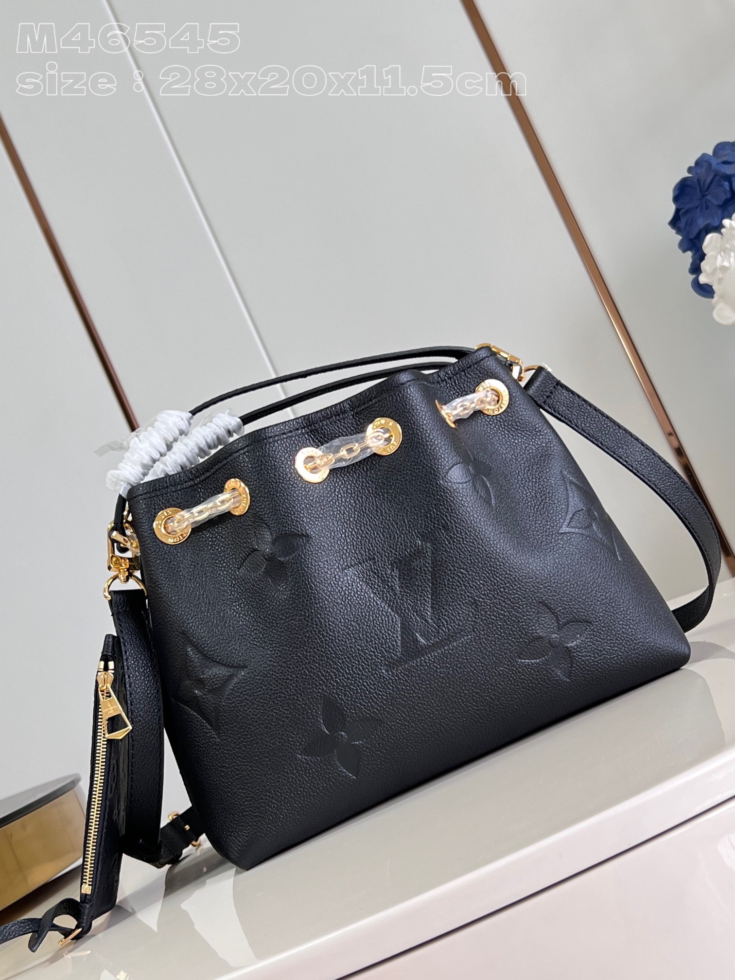 Bagsaaa L0vis Vvtt0n M47209 Bundle Bag Black - 28 x 20 x 11.5 cm