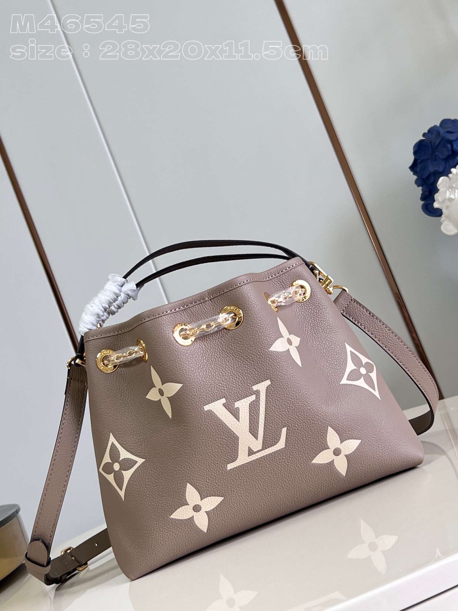 Bagsaaa L0vis Vvtt0n M25453 Bundle Bag Grey/Cream - 28 x 20 x 11.5 cm