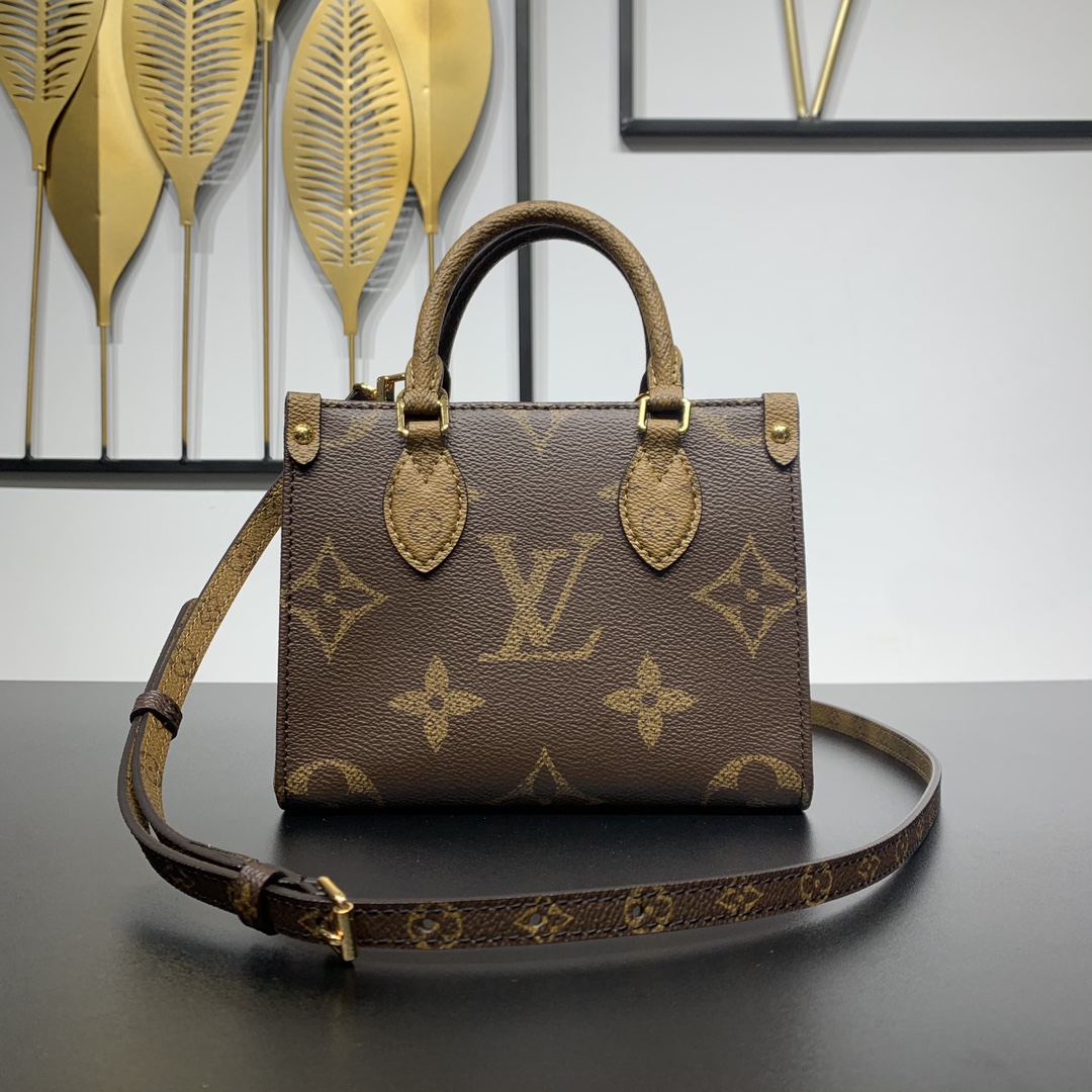 Bagsaaa L0vis Vvtt0n M46839 OnTheGo BB Tote Bag Monogram - 18 x 15 x 8.5 cm