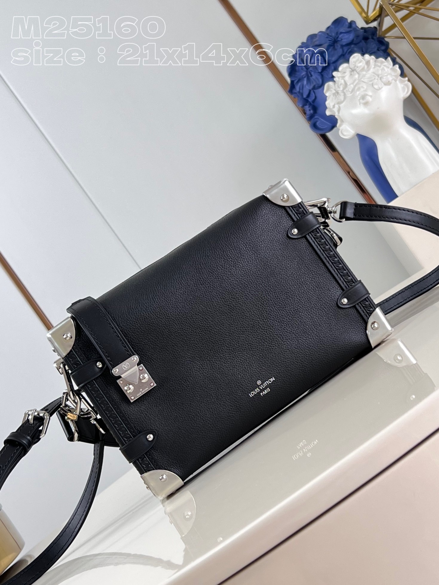 Bagsaaa L0vis Vvtt0n M25160 Side Trunk MM Bag Black - 21 x 14 x 6 cm