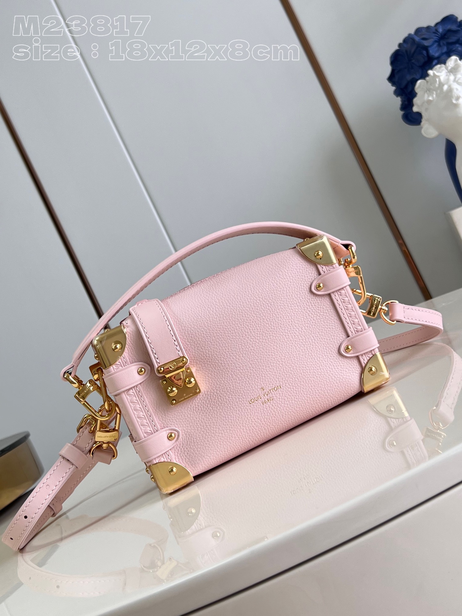 Bagsaaa L0vis Vvtt0n M25071 Side Trunk PM Bag Pink - 18 x 12.5 x 8 cm