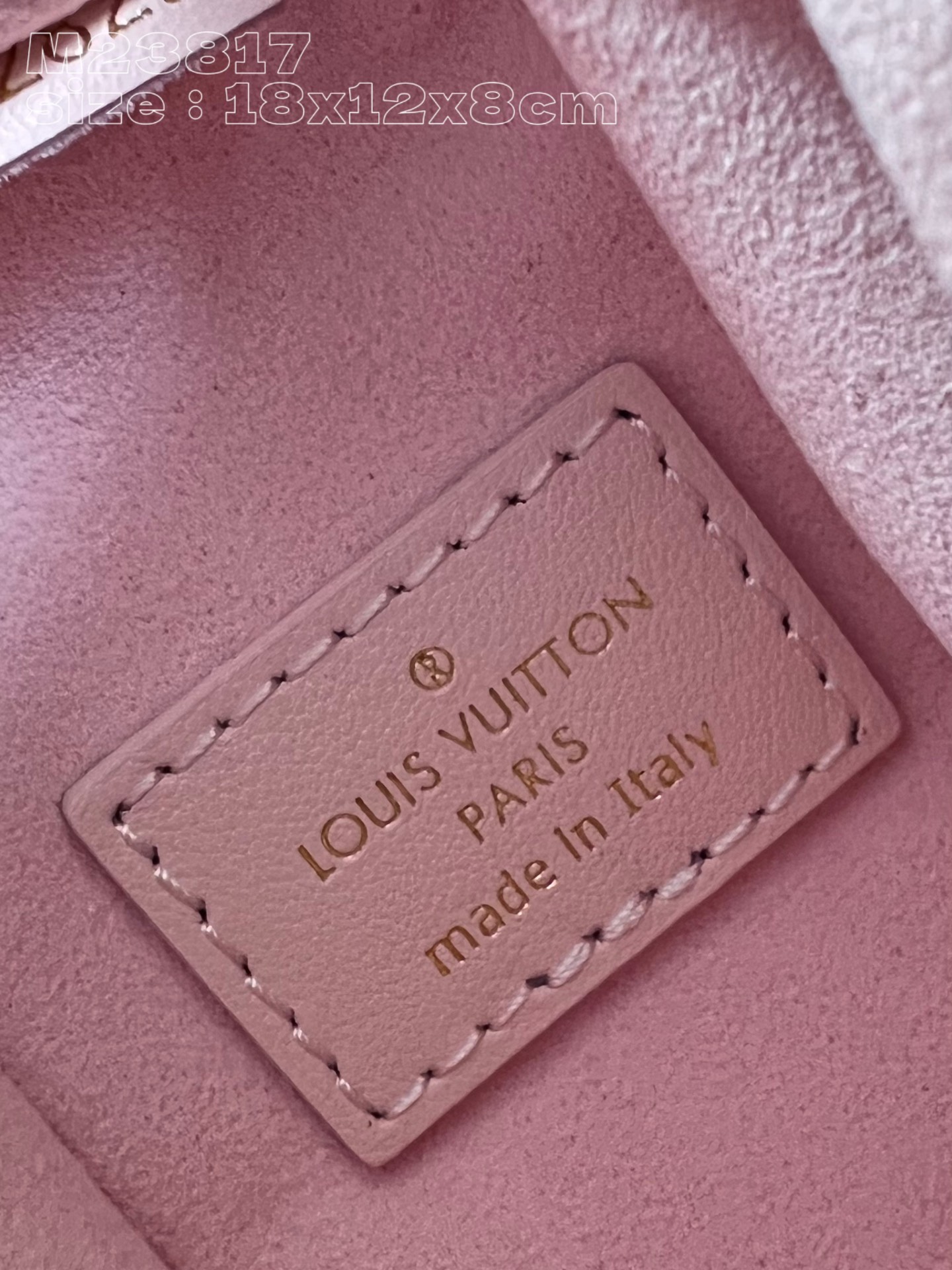 Bagsaaa L0vis Vvtt0n M25071 Side Trunk PM Bag Pink - 18 x 12.5 x 8 cm