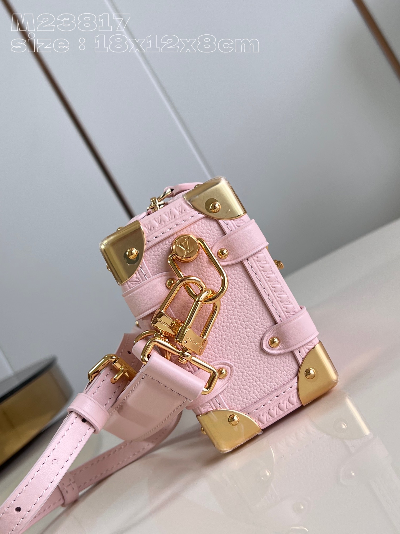 Bagsaaa L0vis Vvtt0n M25071 Side Trunk PM Bag Pink - 18 x 12.5 x 8 cm