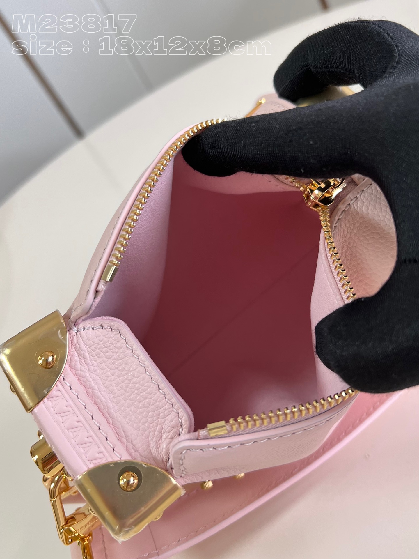Bagsaaa L0vis Vvtt0n M25071 Side Trunk PM Bag Pink - 18 x 12.5 x 8 cm