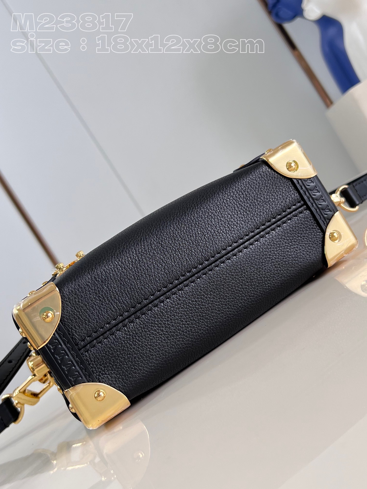 Bagsaaa L0vis Vvtt0n M23817 Side Trunk PM Bag Black - 18 x 12.5 x 8 cm