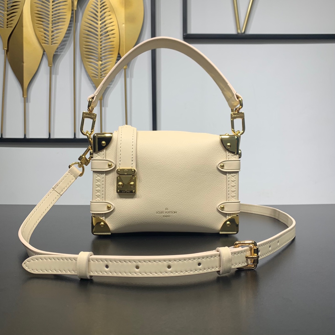 Bagsaaa L0vis Vvtt0n M23915 New Side Trunk PM Bag Beige - 18 x 12.5 x 8 cm