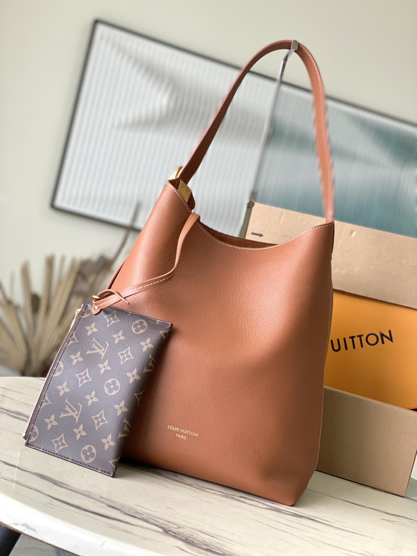 Bagsaaa L0vis Vvtt0n M24974 Low Key Hobo MM Bag Brown - 31 x 35 x 18 cm