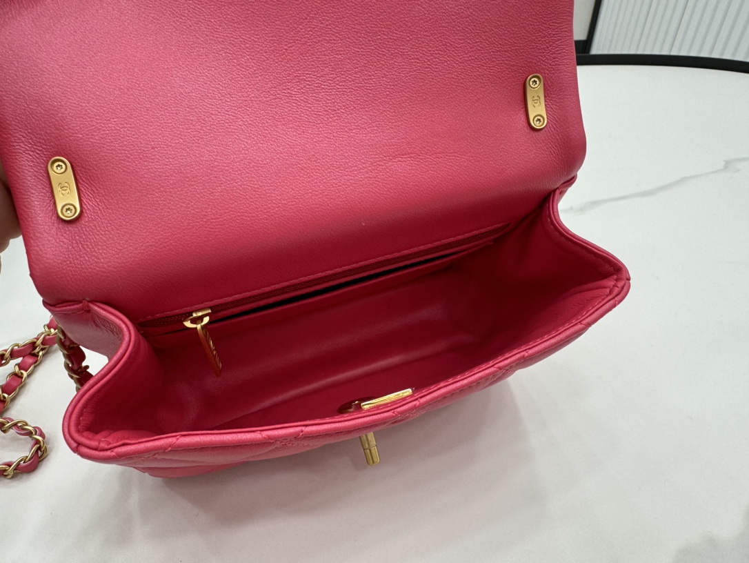 Bagsaaa Ch**el Mini Flap Bag AS4385 Pink - 12.5 × 17 × 5 cm