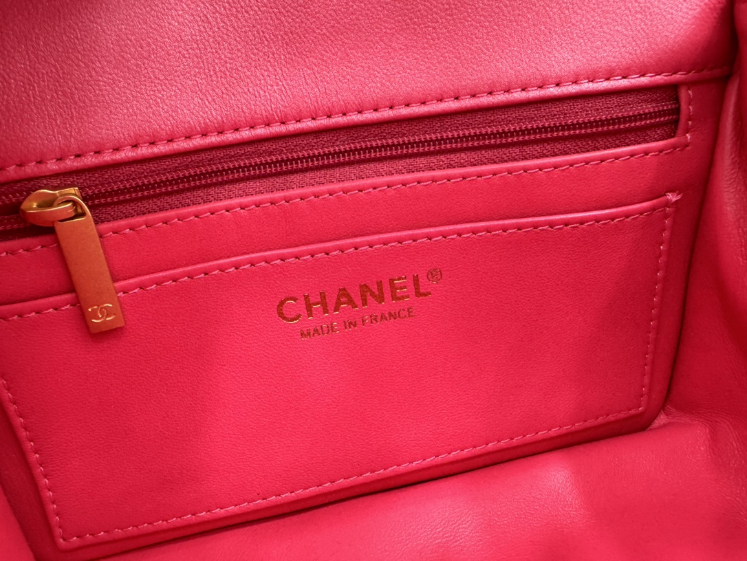 Bagsaaa Ch**el Mini Flap Bag AS4385 Pink - 12.5 × 17 × 5 cm