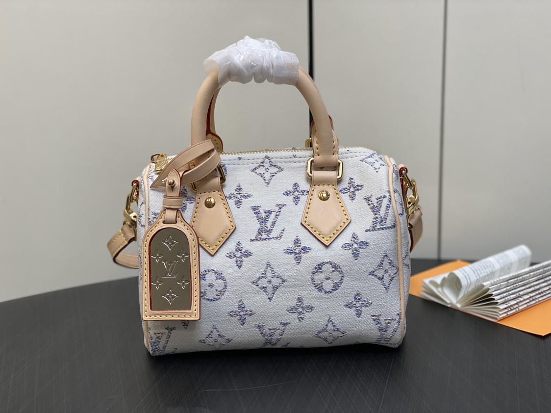 Bagsaaa L0vis Vvtt0n M24709 Speedy Bandoulière 20 Multicolor Beige - 20.5 x 13.5 x 12 cm