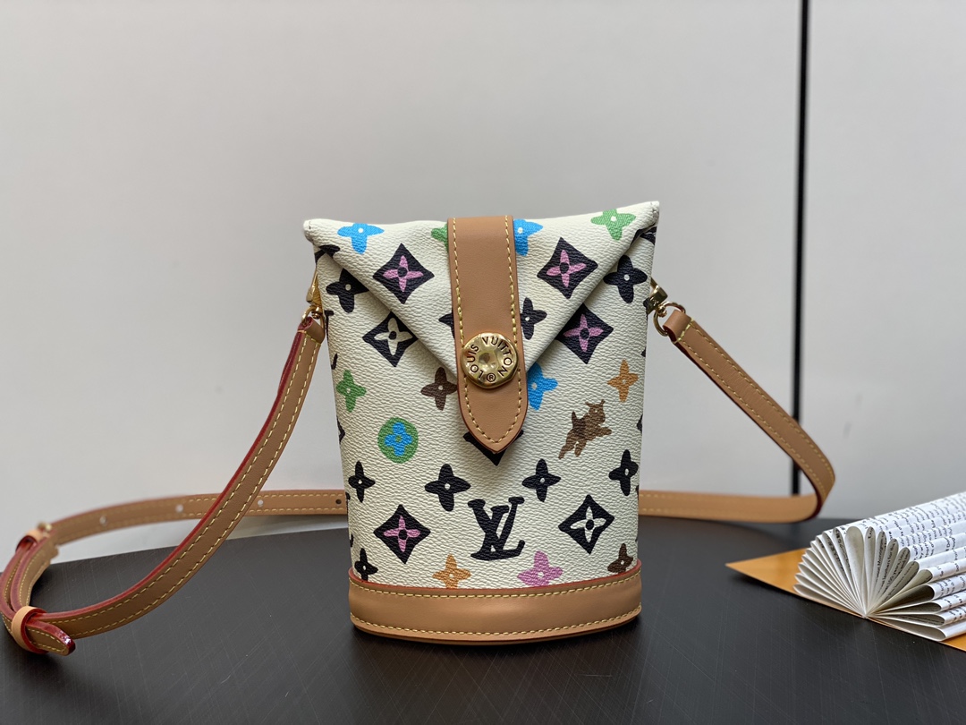 Bagsaaa L0vis Vvtt0n M83343 Envelope Pouch Vanilla - 12.5 x 18 x 8.5 cm