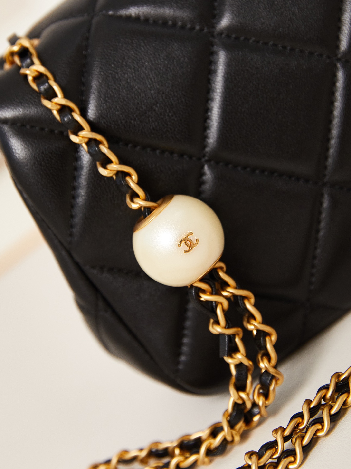 Bagsaaa Ch**el Small Flap Bag AS4861 Black - 13 × 20.5 × 6.5 cm