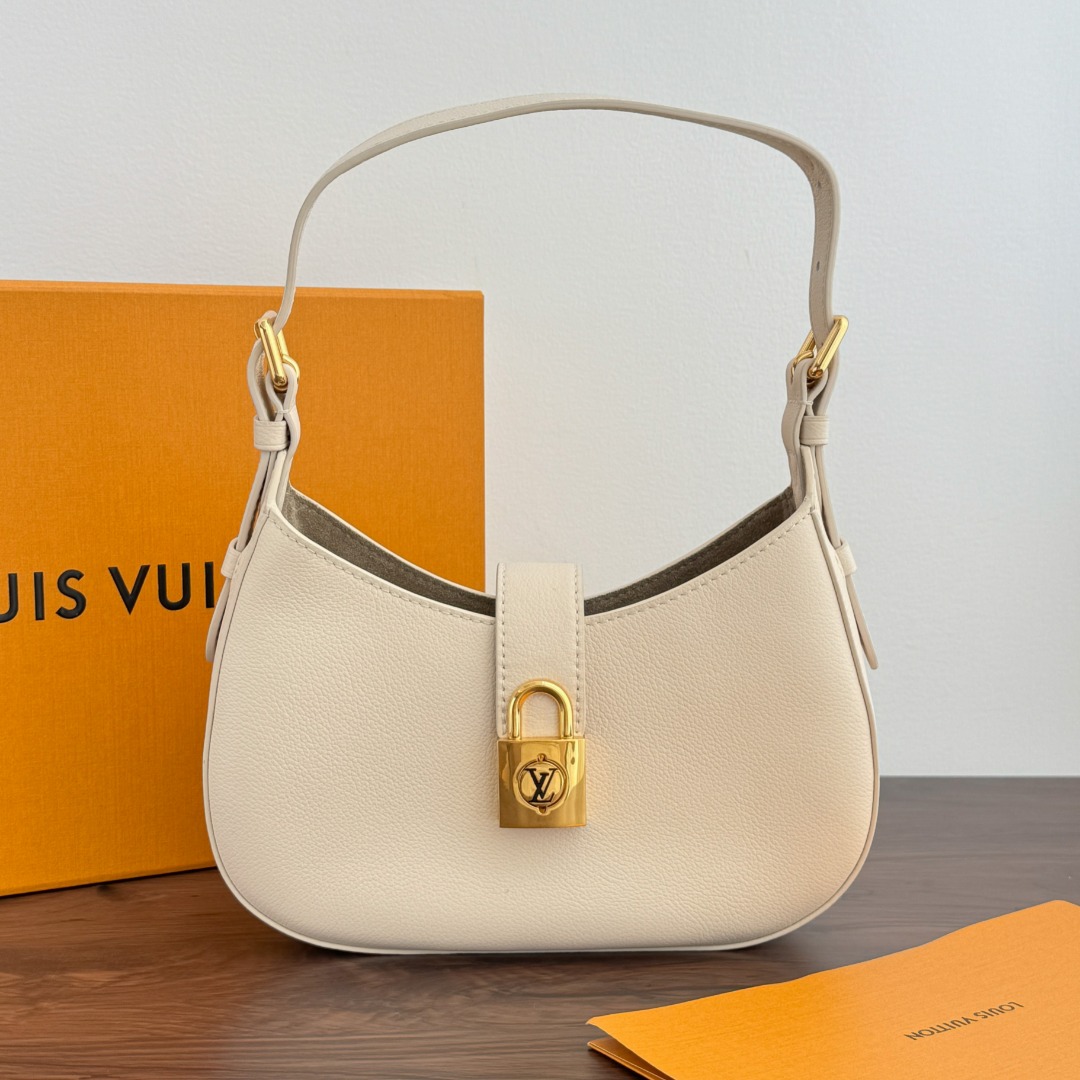 Bagsaaa L0vis Vvtt0n M24990 Low Key Shoulder Bag Cream - 26 x 18 x 7 cm