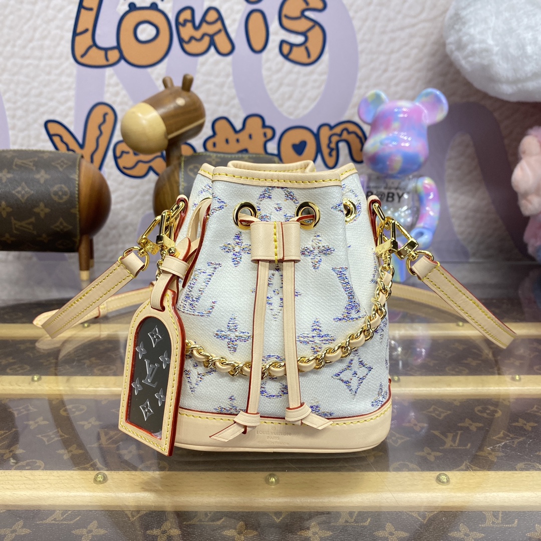 Bagsaaa L0vis Vvtt0n M83453 Nano Noé Multicolor White - 13 x 16 x 10 cm