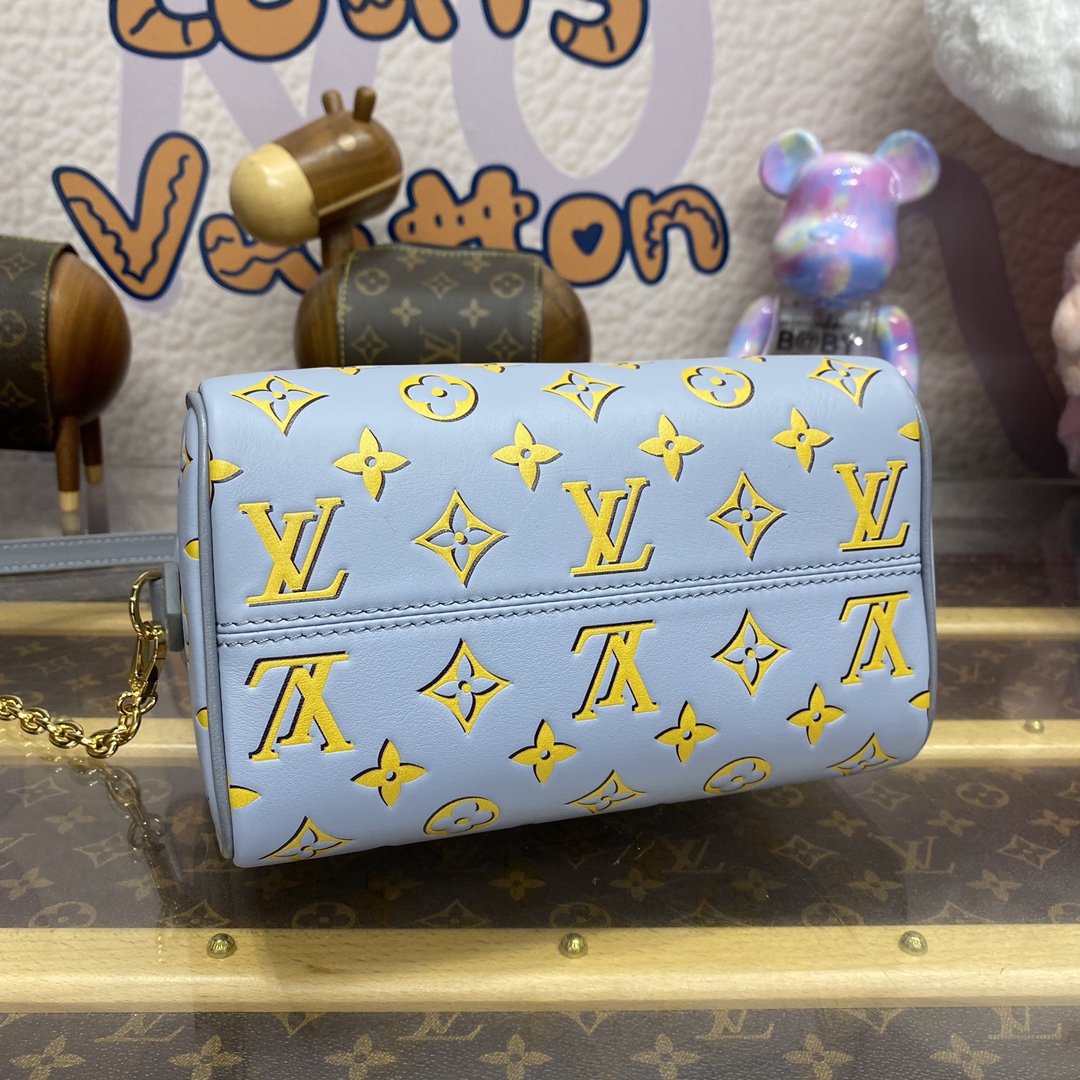 Bagsaaa L0vis Vvtt0n M25454 Speedy Bandoulière 20 Baby Blue - 20 x 15 x 12.5 cm