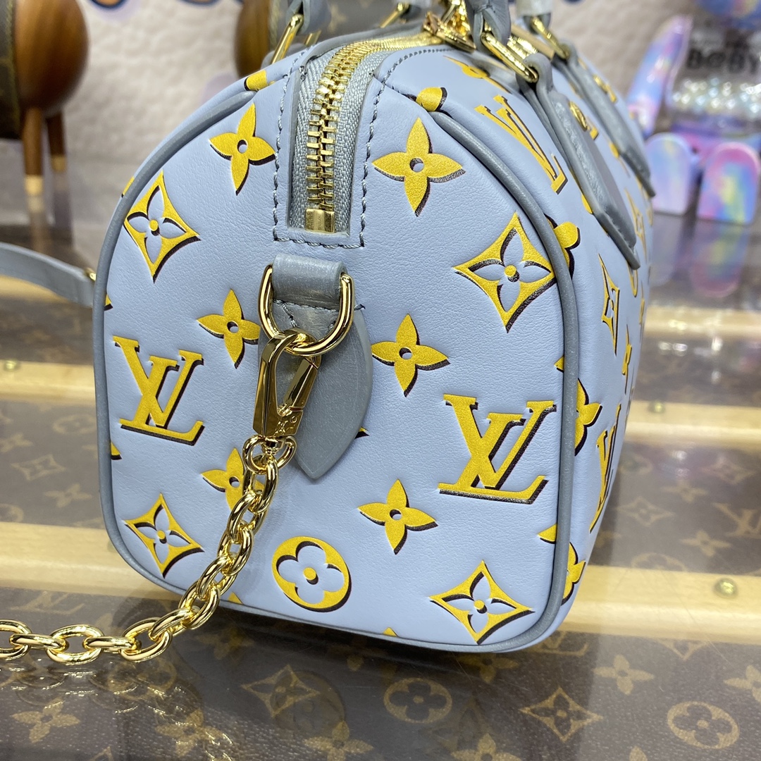 Bagsaaa L0vis Vvtt0n M25454 Speedy Bandoulière 20 Baby Blue - 20 x 15 x 12.5 cm