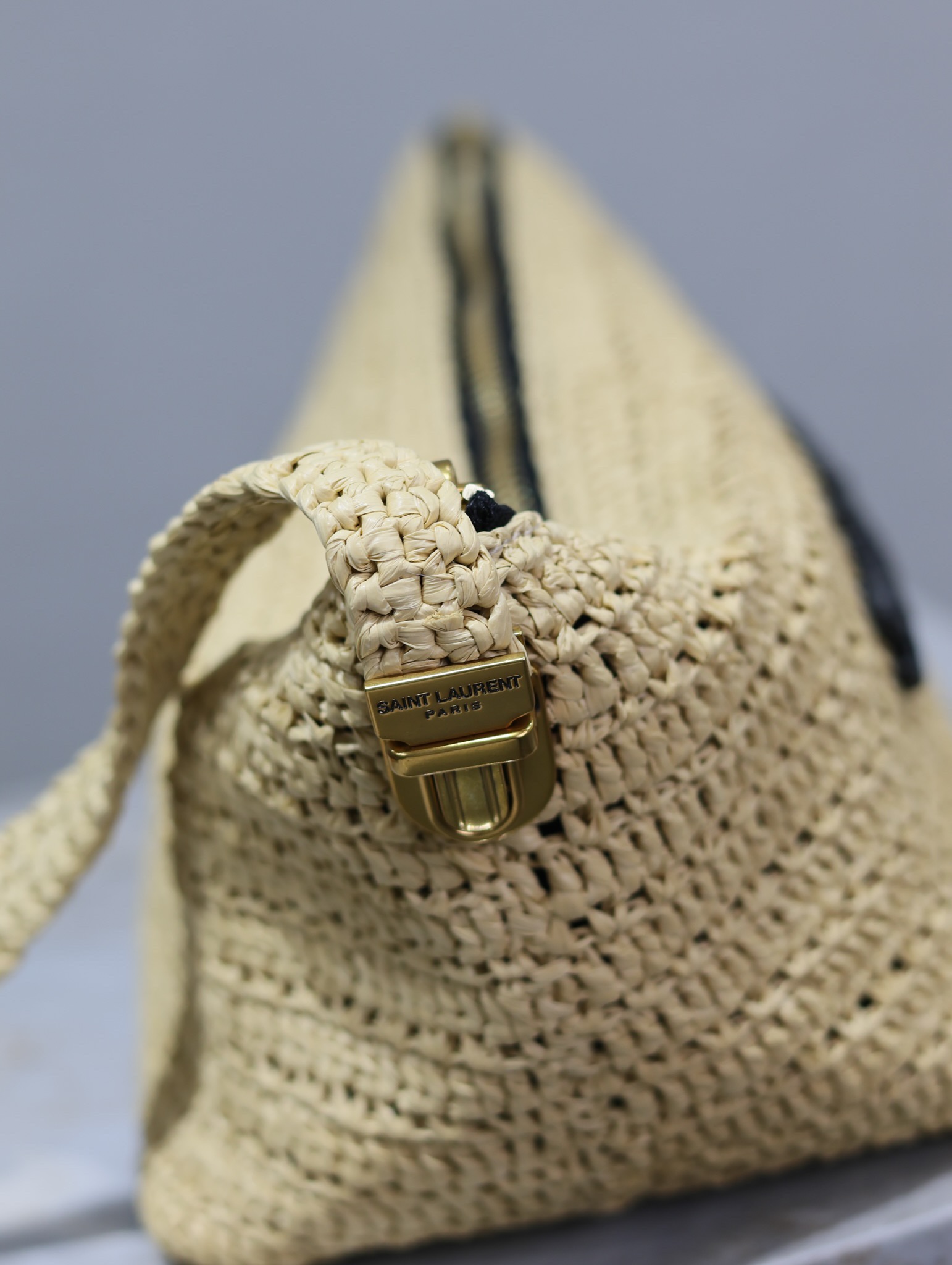 Bagsaaa Y51 Le Rafia Crossbody Bag 667490 Naturel - 23/26 X 14 X 14.5 CM