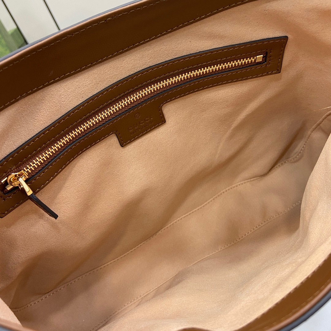 Bagsaaa Gvc*1 Padlock GG Medium Shoulder Bag 795113 Brown - 32.5 x 24 x 5.5 cm